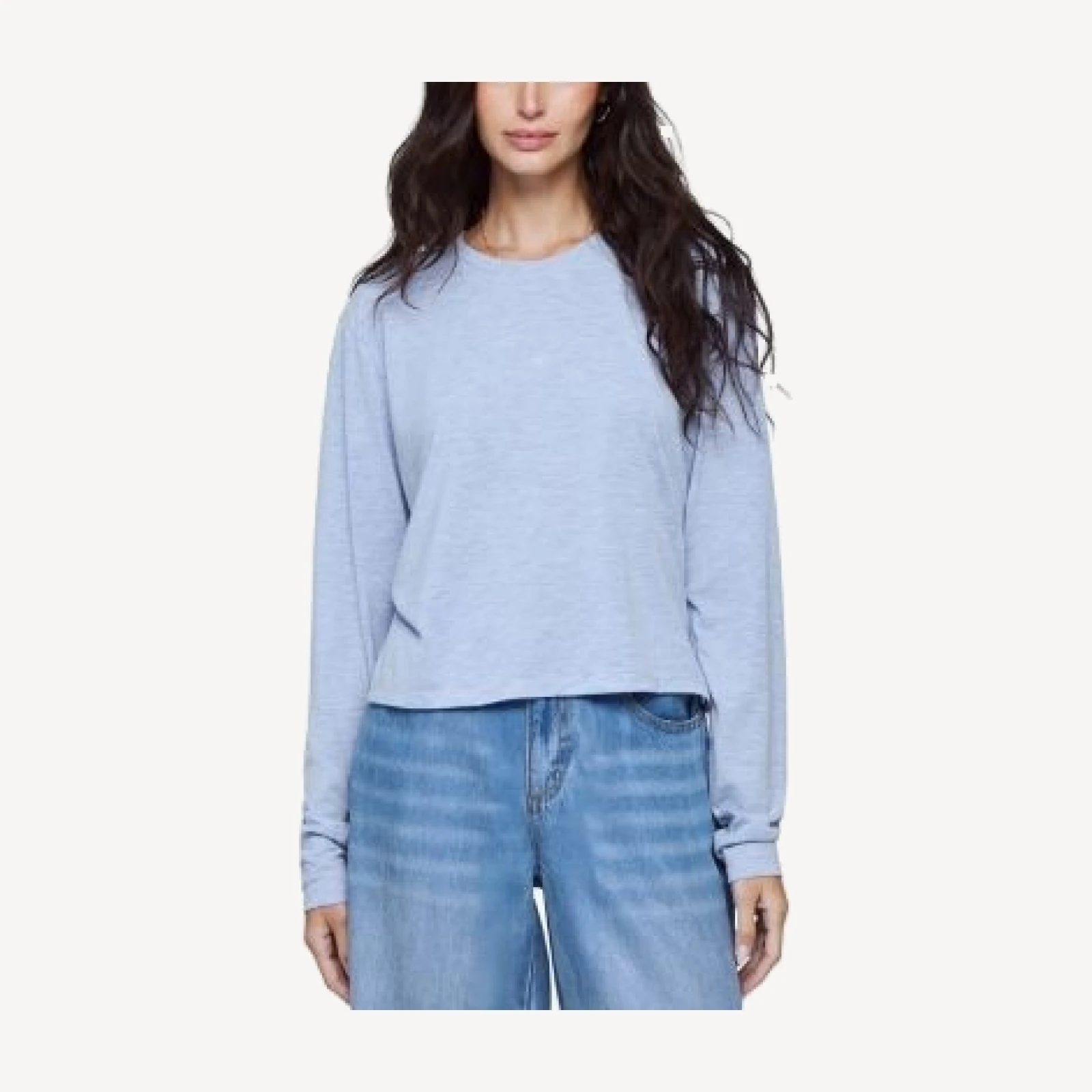 Splendid Louisa Metallic Long Sleeve Tee