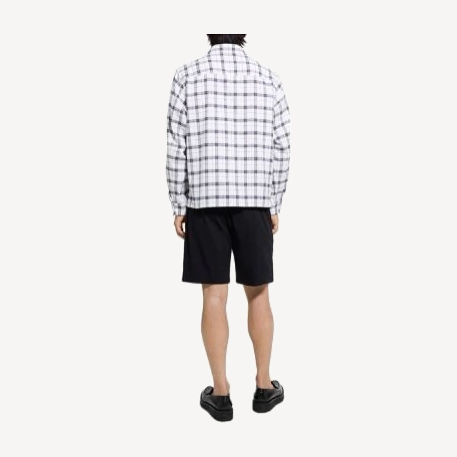 Theory Plaid Button Down Overshirt