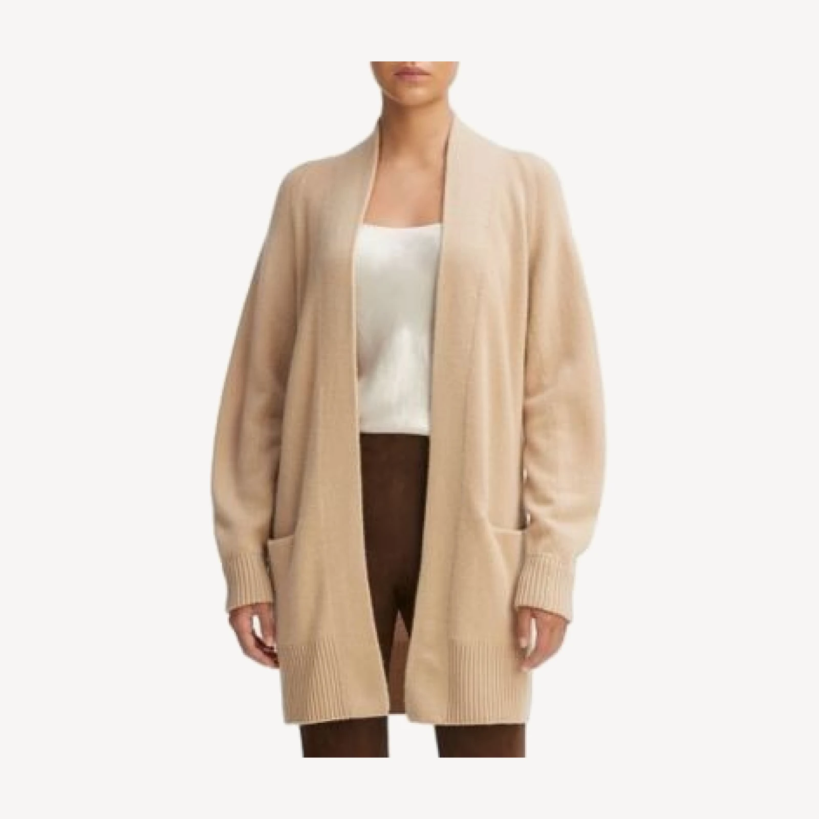 Vince Cashmere Open Front Cardigan Sweater
