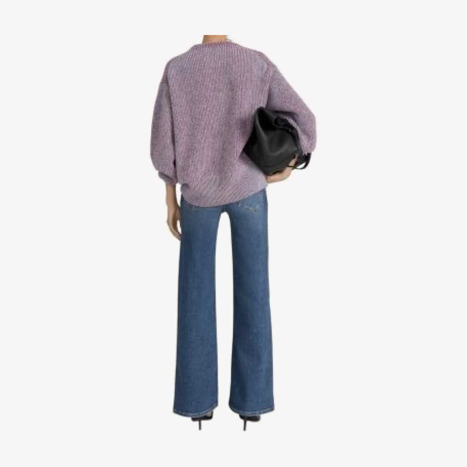 Frame Le Slim High Rise Palazzo Wide Leg Jeans in Eira