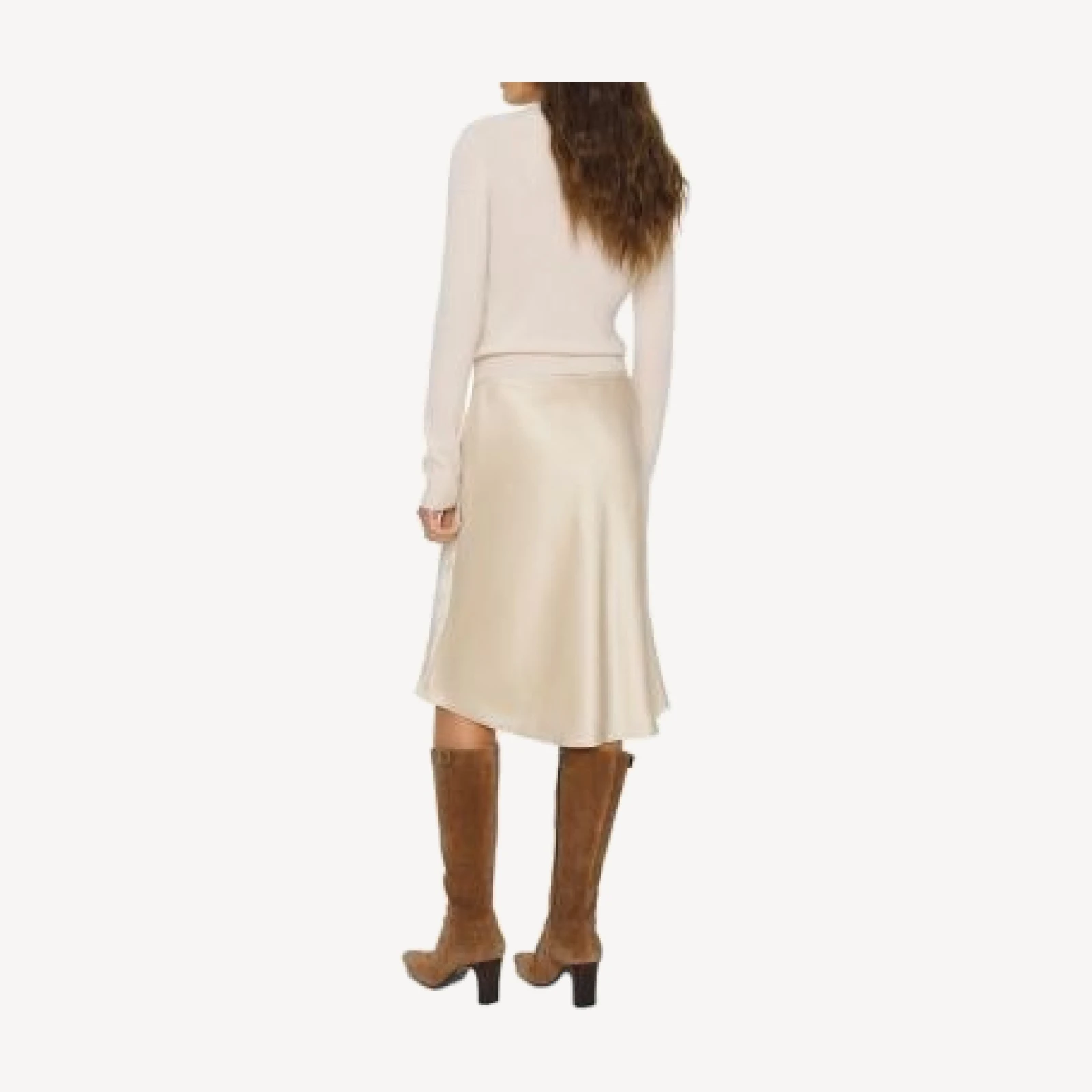 Reformation Layla Silk Knee Length Skirt