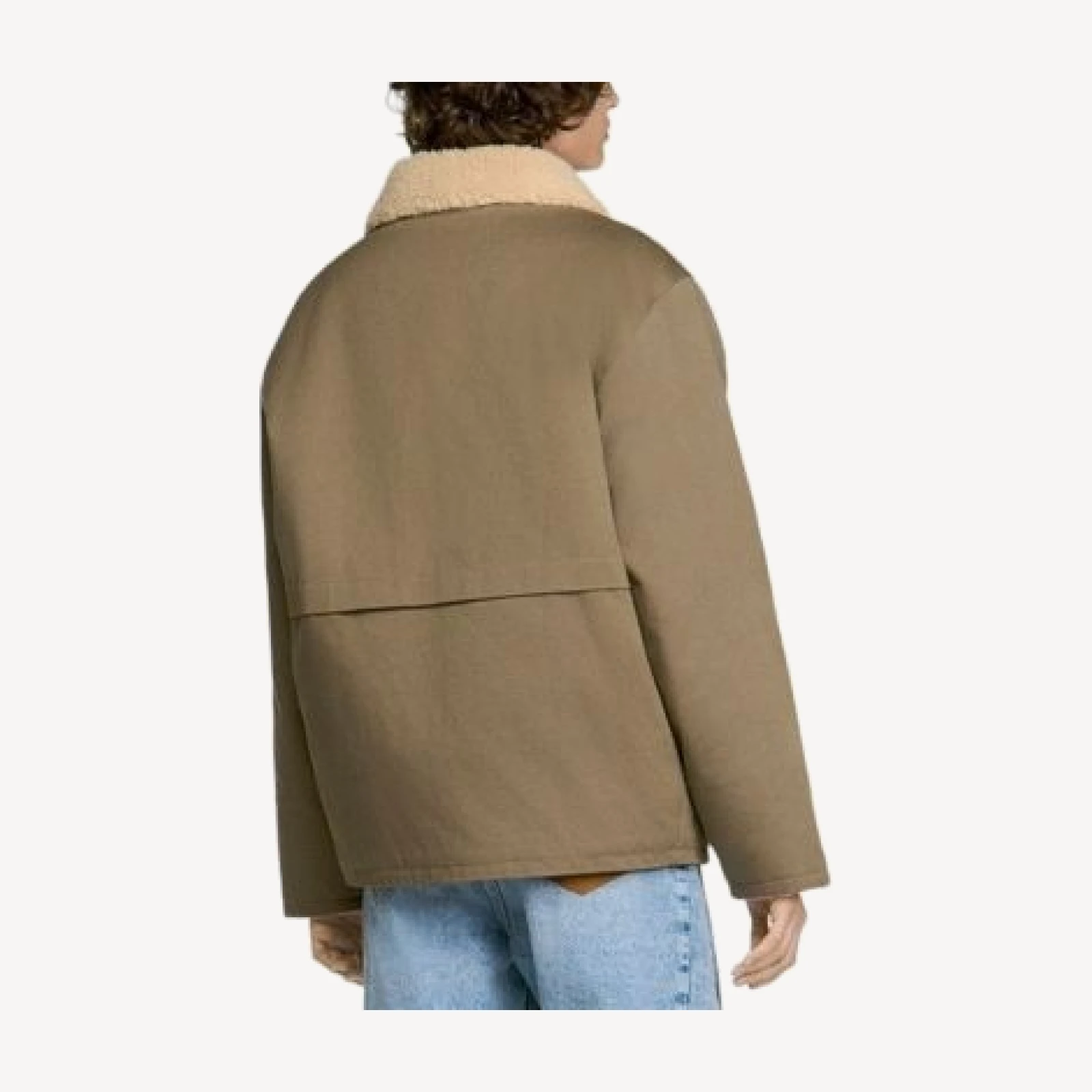 Sandro Two Tone Leather Coat
