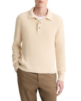 Vince Shaker Polo Sweater