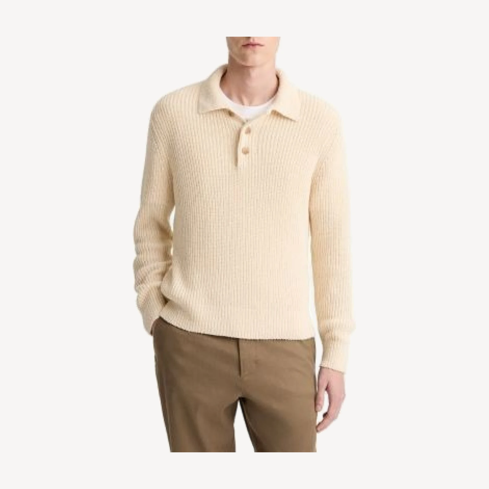 Vince Shaker Polo Sweater