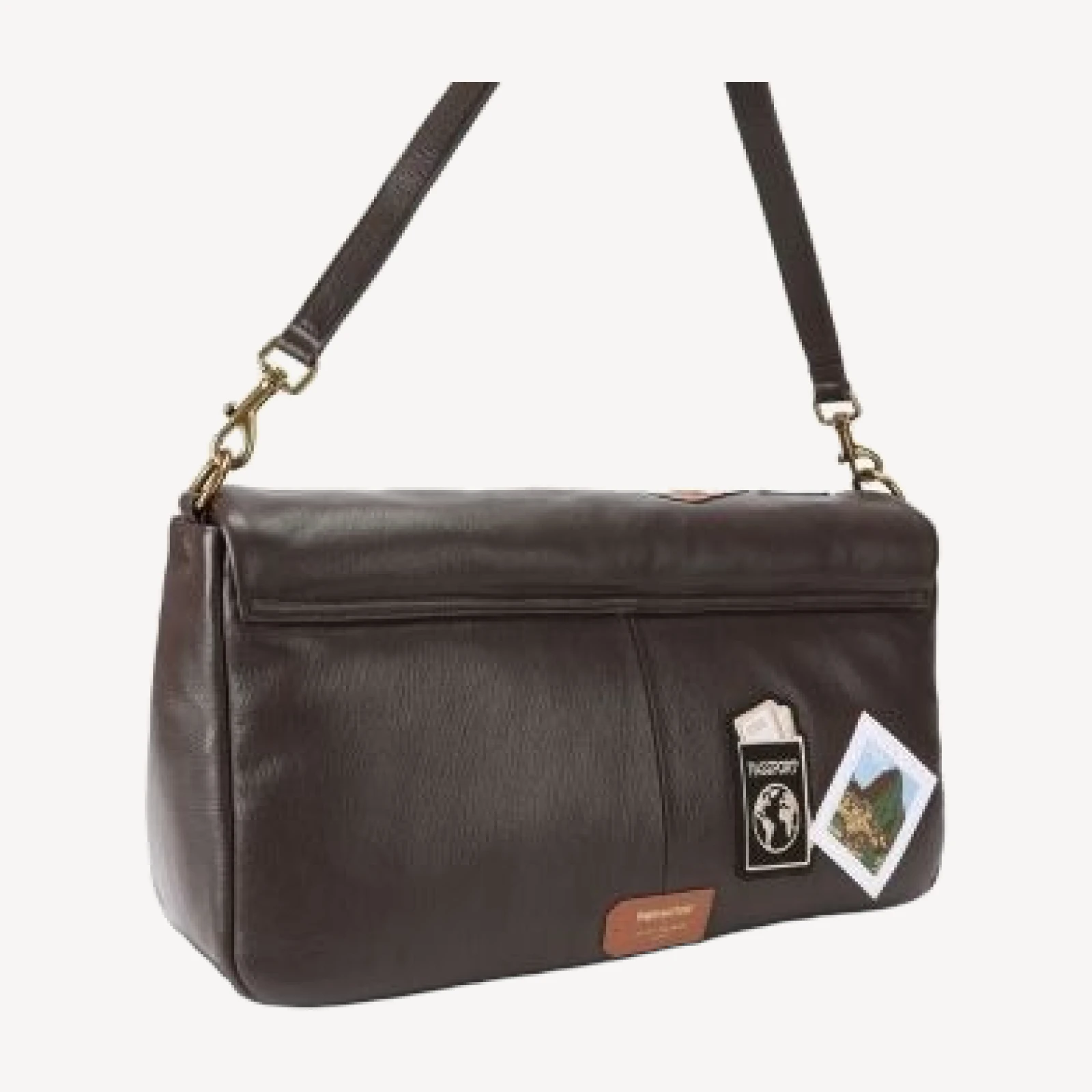 Kurt Geiger London Paddington Bear Macro Oxford Leather Shoulder Bag