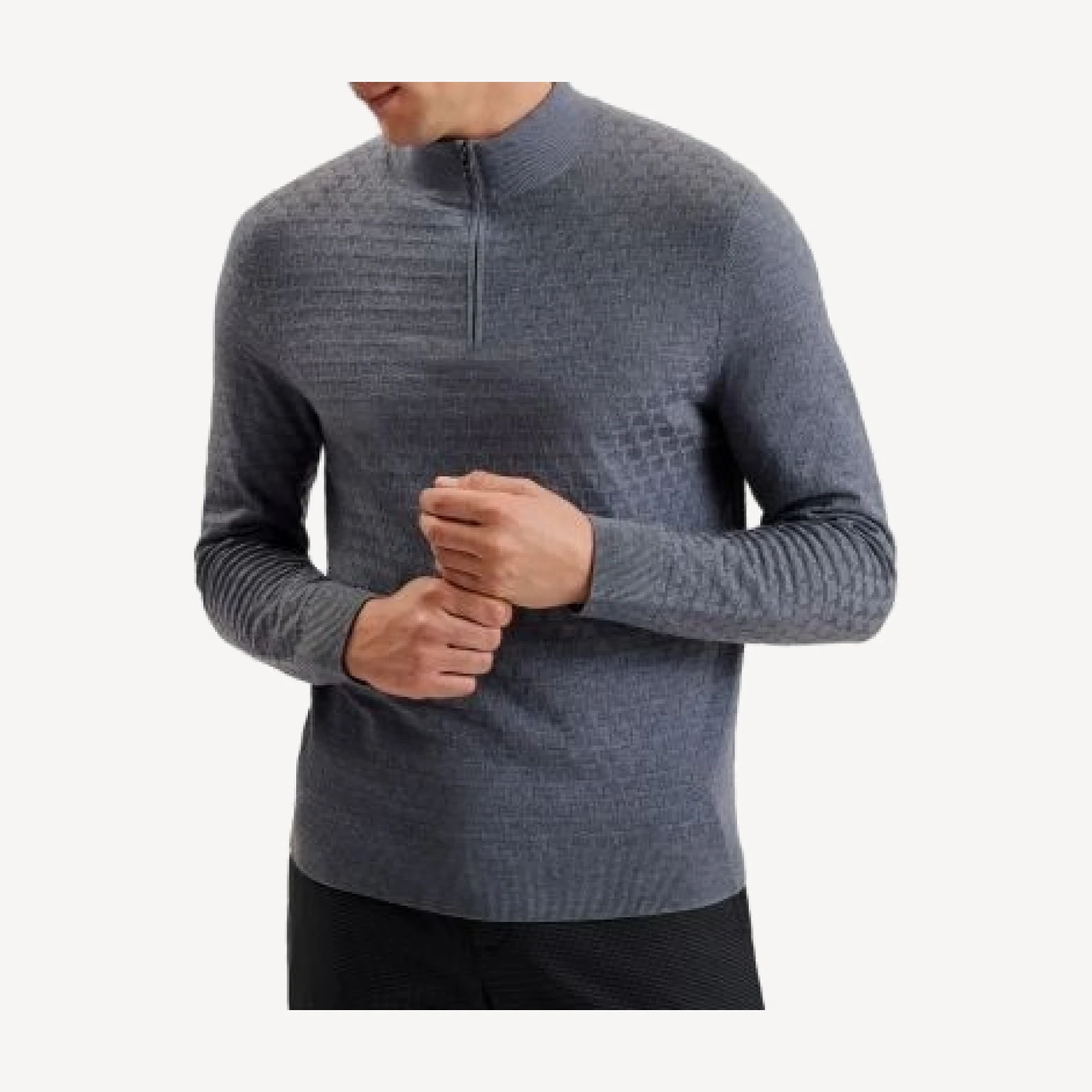 Ted Baker T Stitch Quarter Zip Pullover Sweater