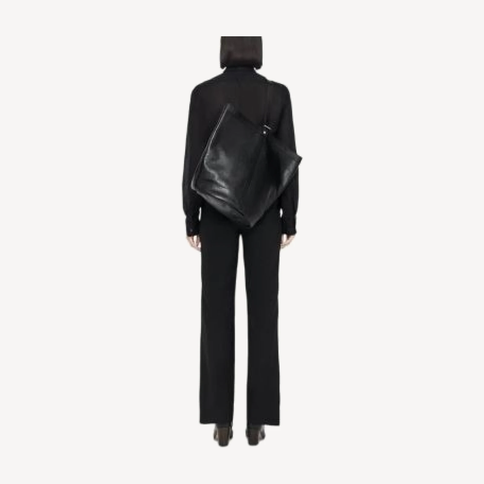 Allsaints Grained Leather Bucket Sling Bag