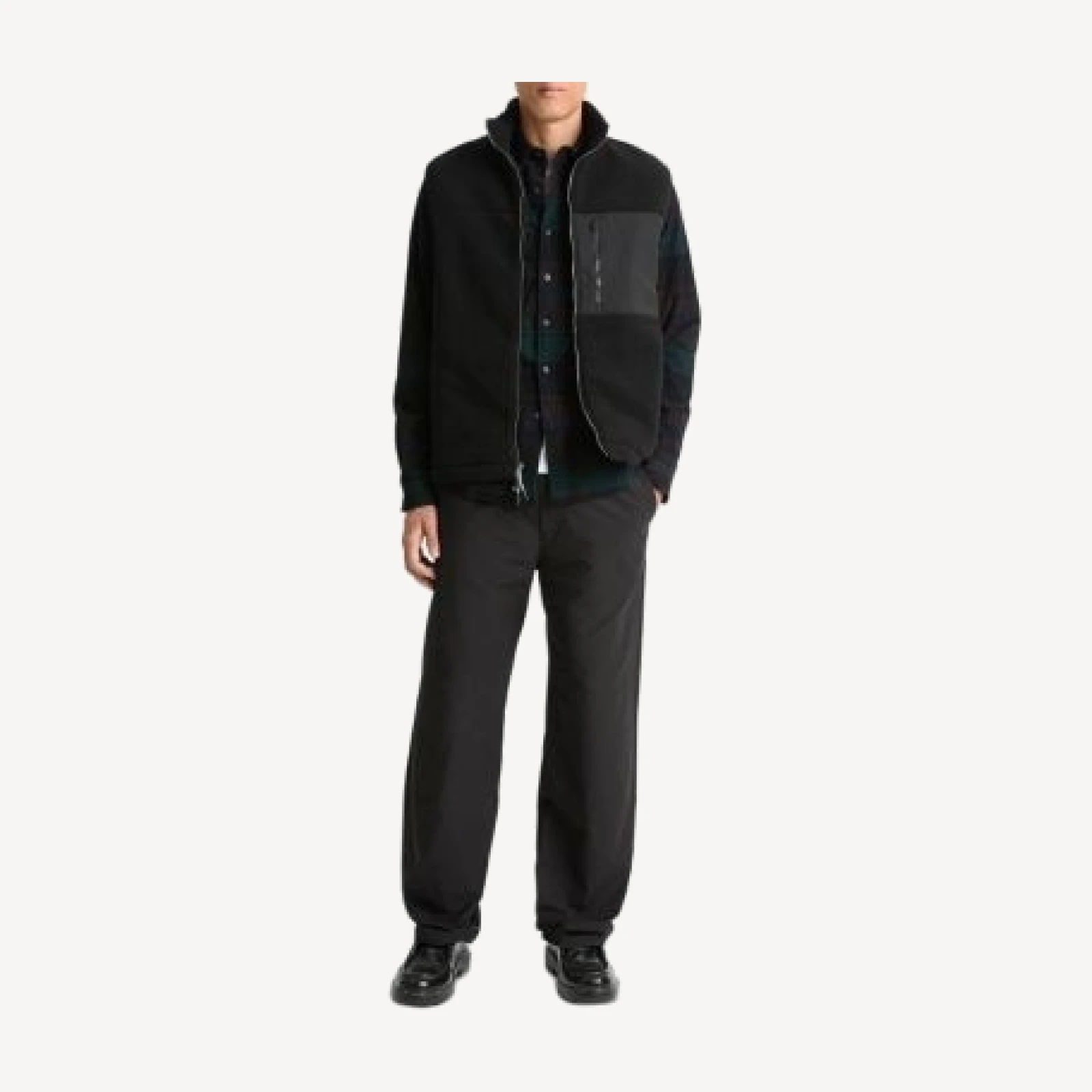 Vince Teddy Fleece Full Zip Vest