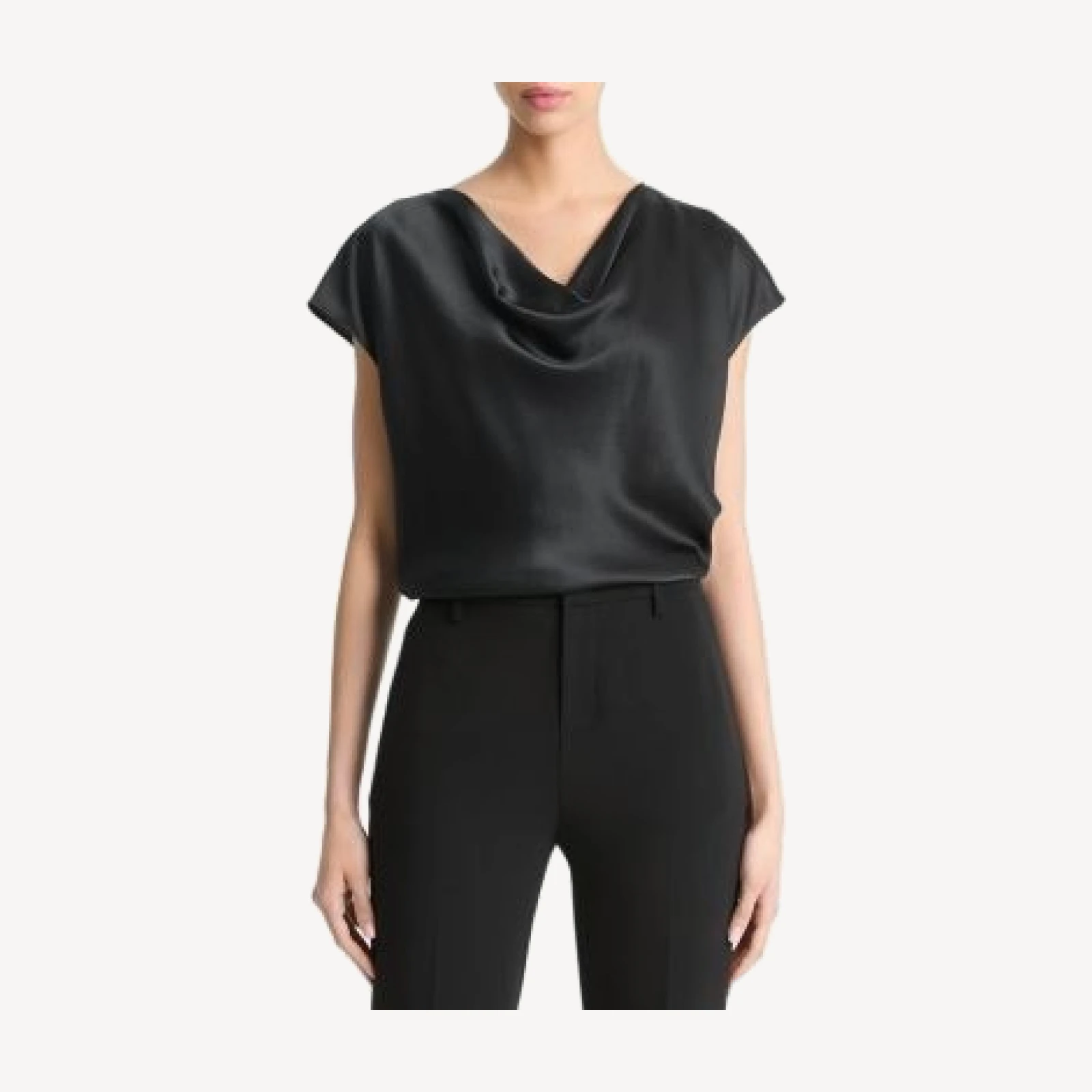 Vince Cowl Neck Silk Blouse