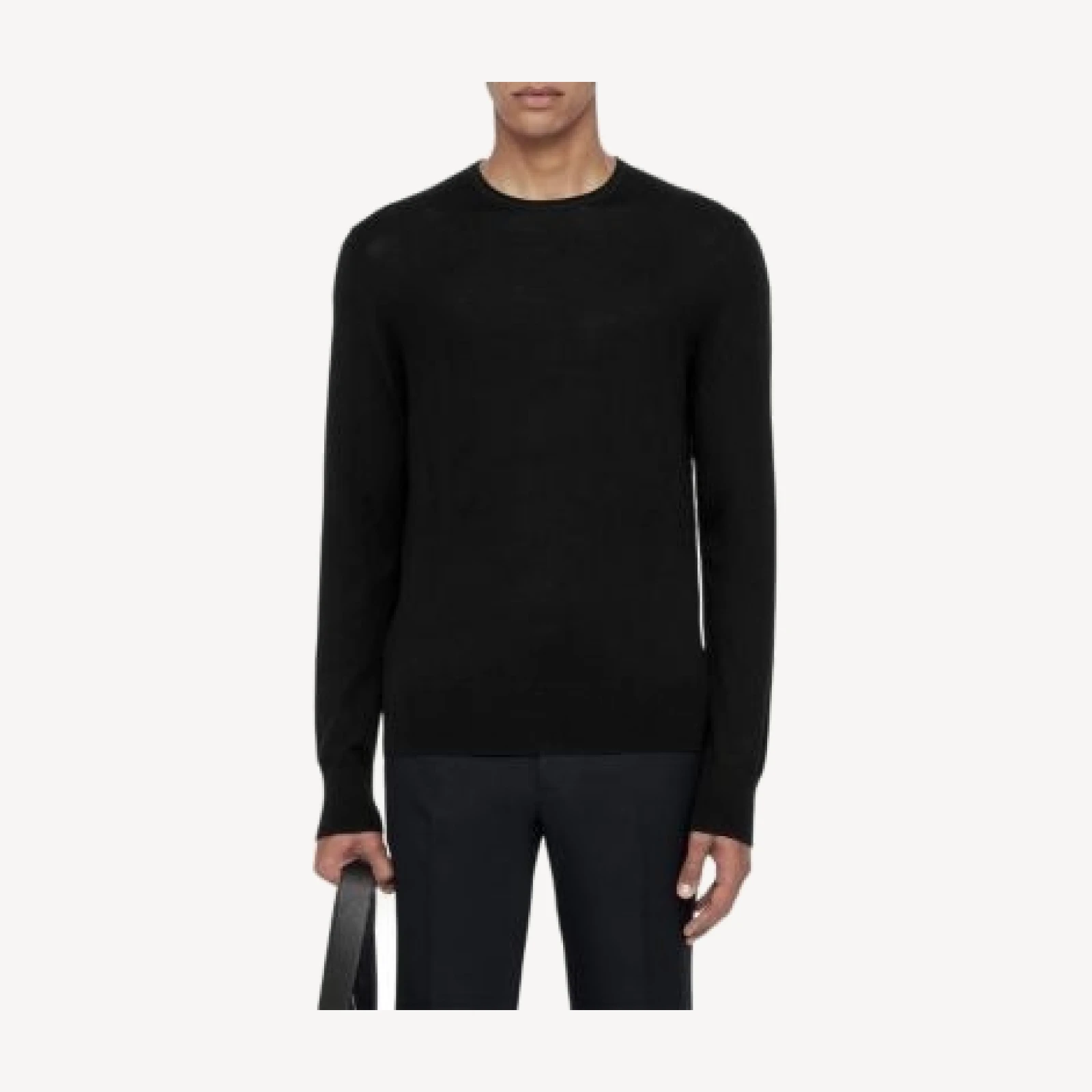 Allsaints Nate Fine Gauge Merino Wool Crewneck Sweater