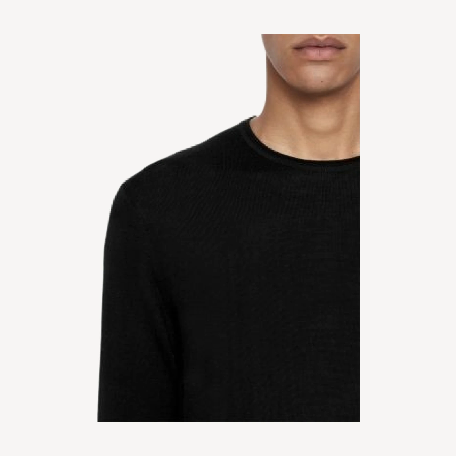 Allsaints Nate Fine Gauge Merino Wool Crewneck Sweater
