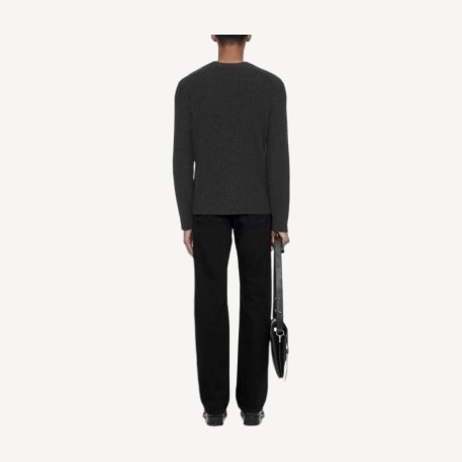 Allsaints Enzo Ribbed Cashmere Crewneck Sweater