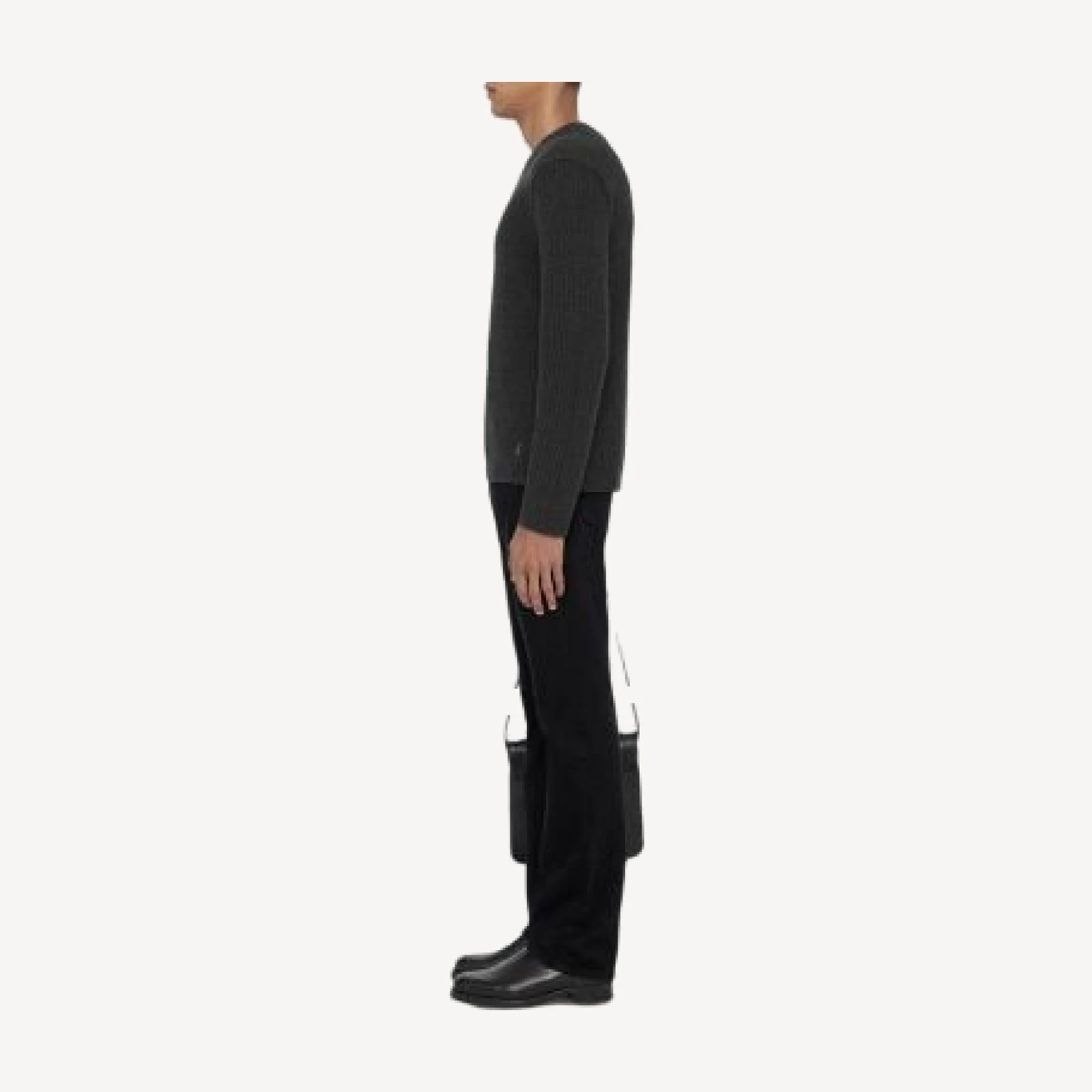 Allsaints Enzo Ribbed Cashmere Crewneck Sweater