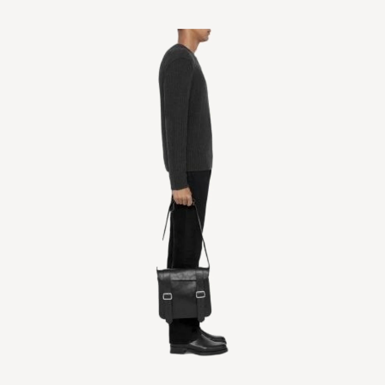 Allsaints Enzo Ribbed Cashmere Crewneck Sweater