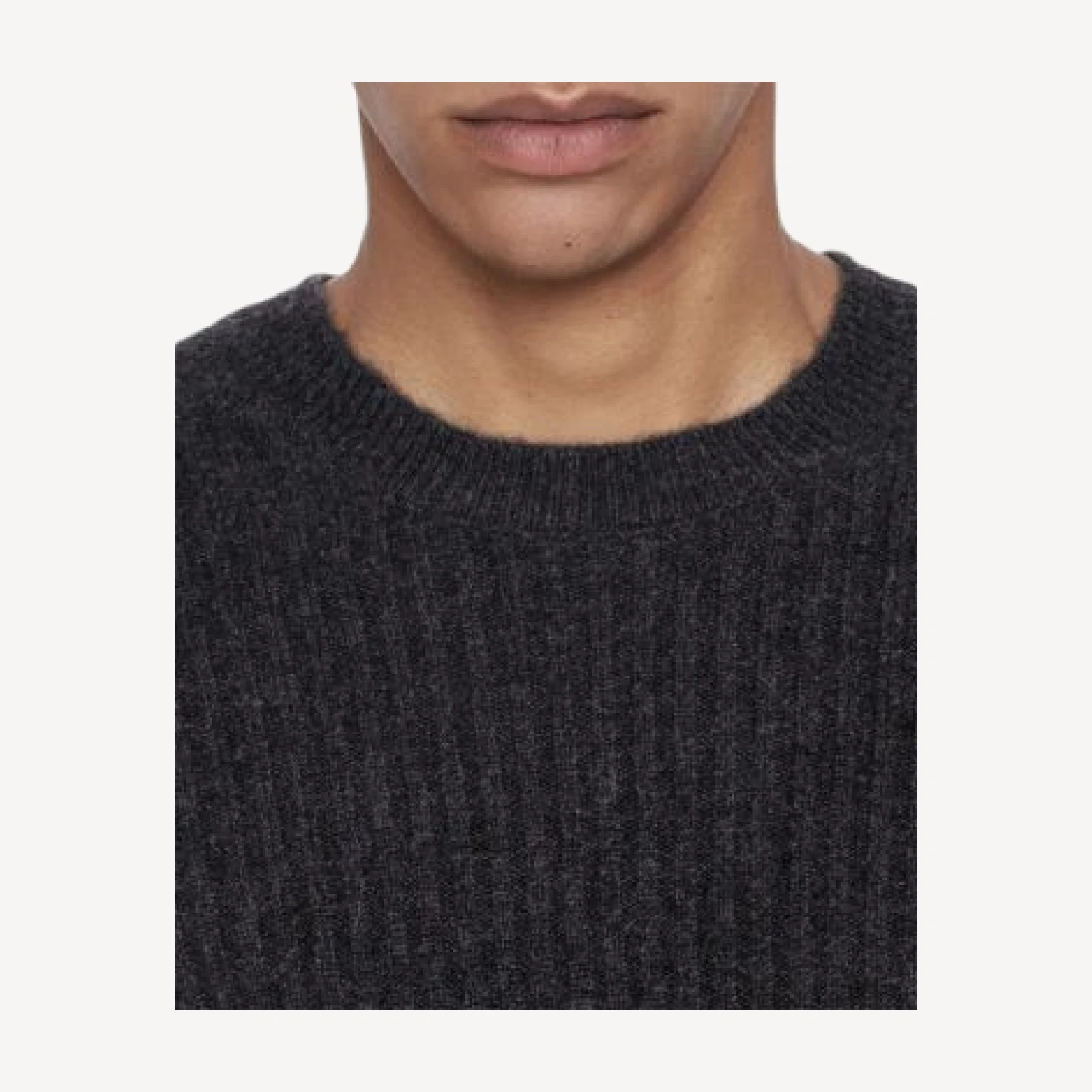 Allsaints Enzo Ribbed Cashmere Crewneck Sweater