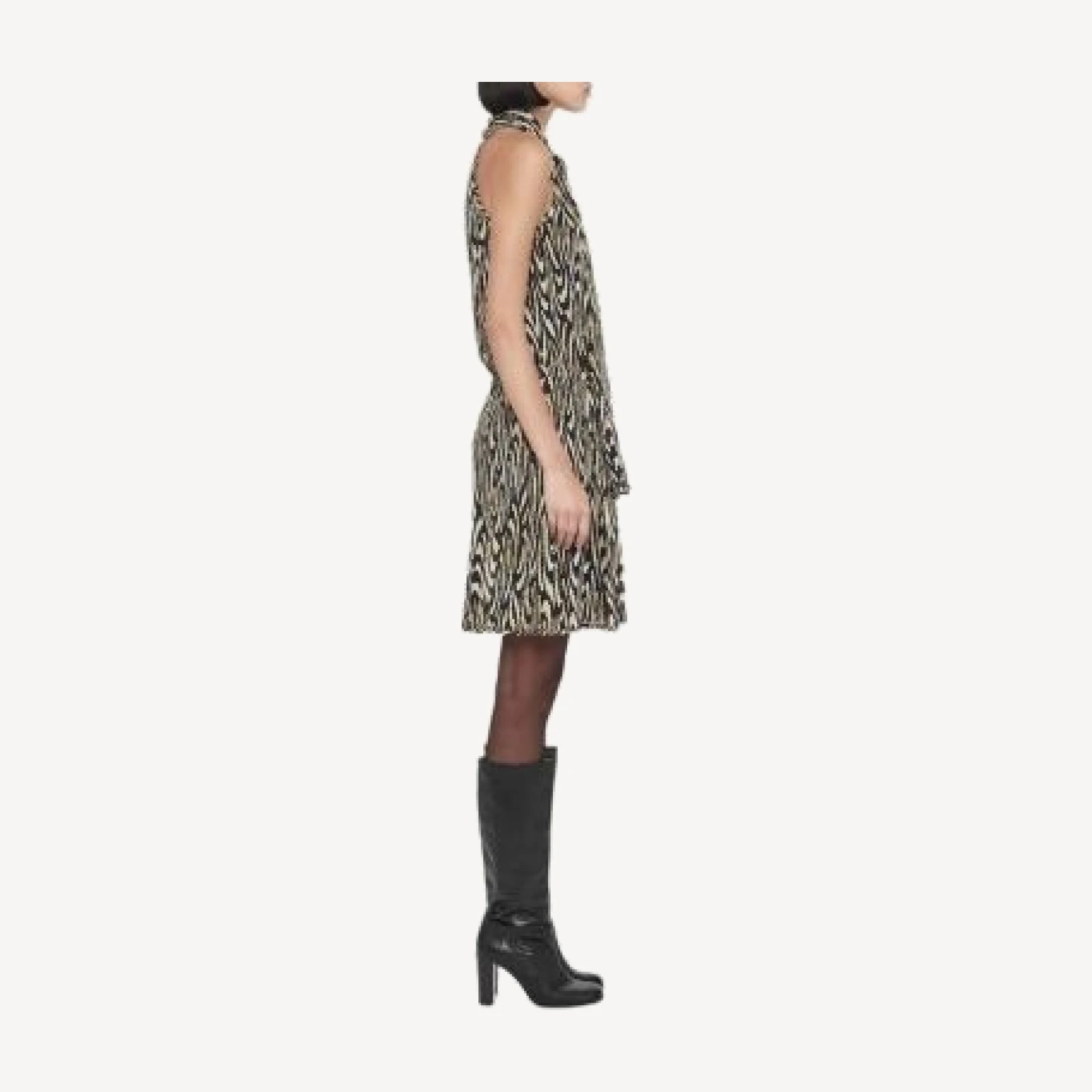 Allsaints Minna Halter Tie Neck Dress