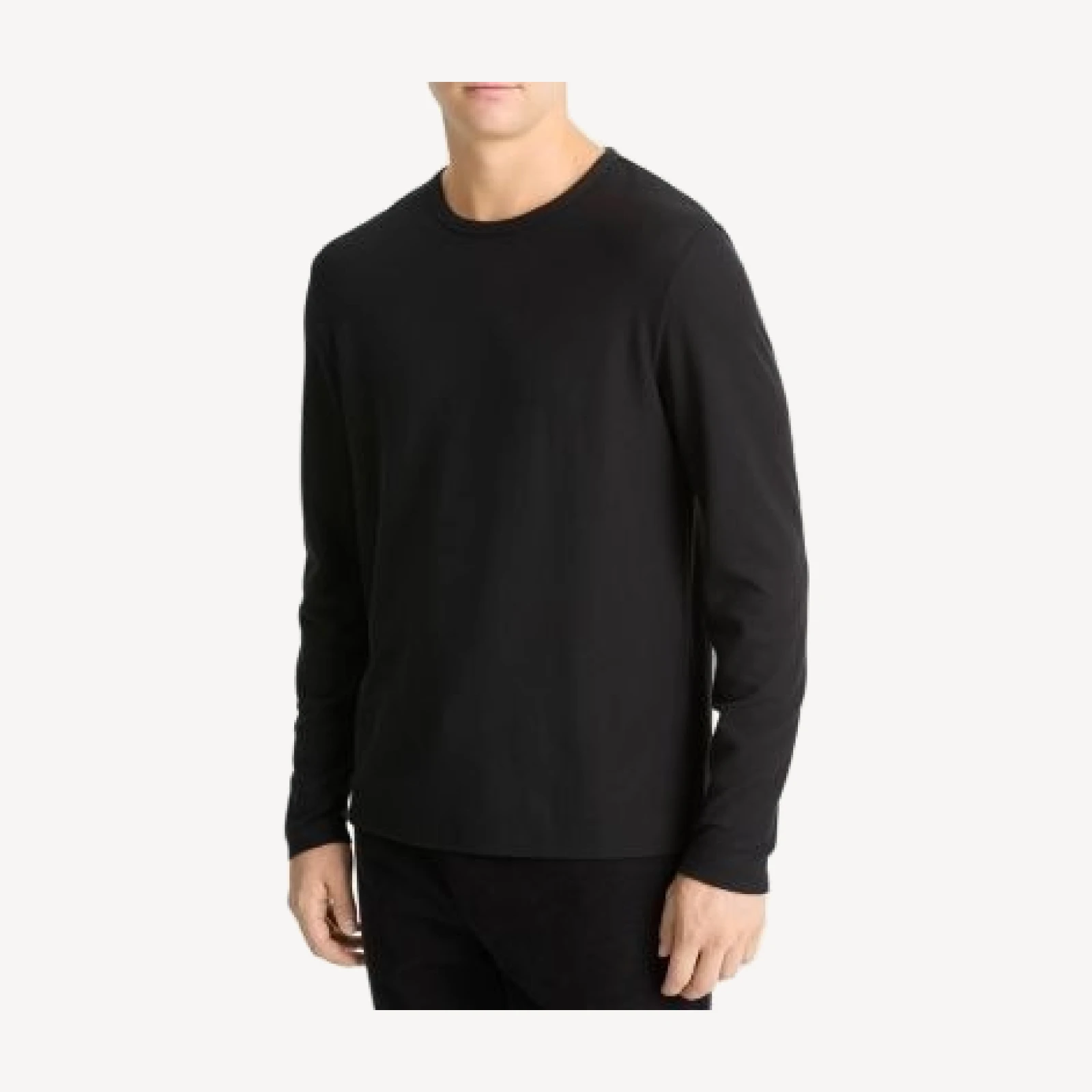 Vince Pima Pique Long Sleeve Tee