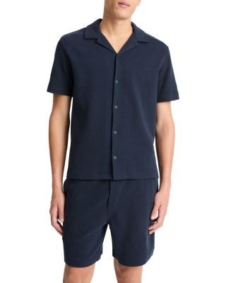Vince Boucle Button Down Camp Shirt