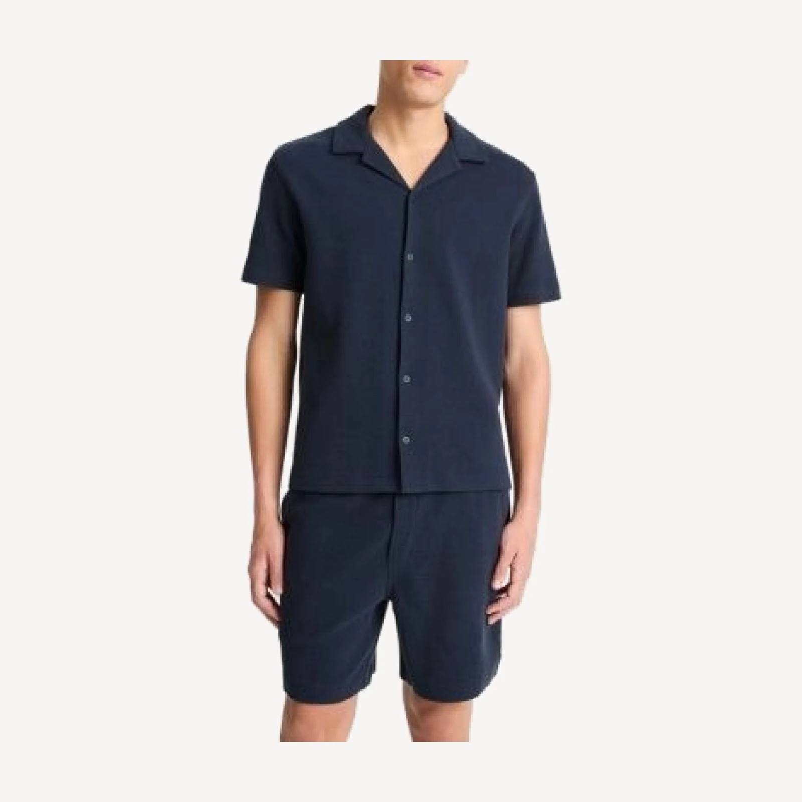 Vince Boucle Button Down Camp Shirt