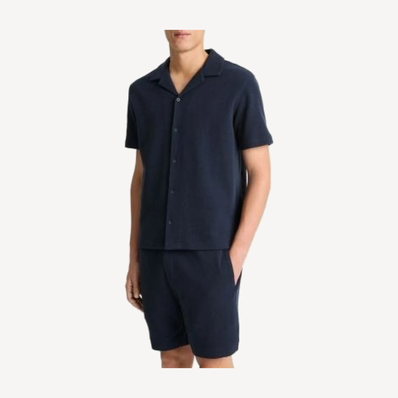 Vince Boucle Button Down Camp Shirt