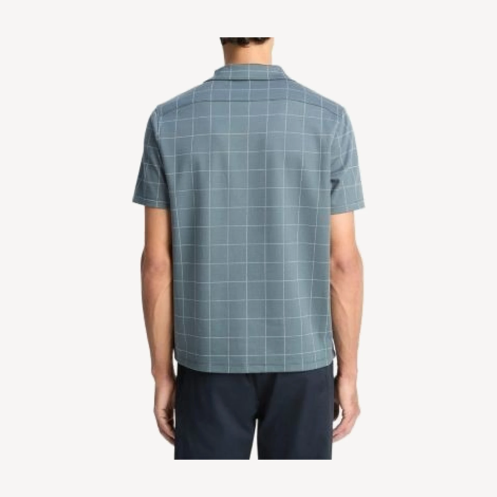 Vince Windowpane Camp Shirt