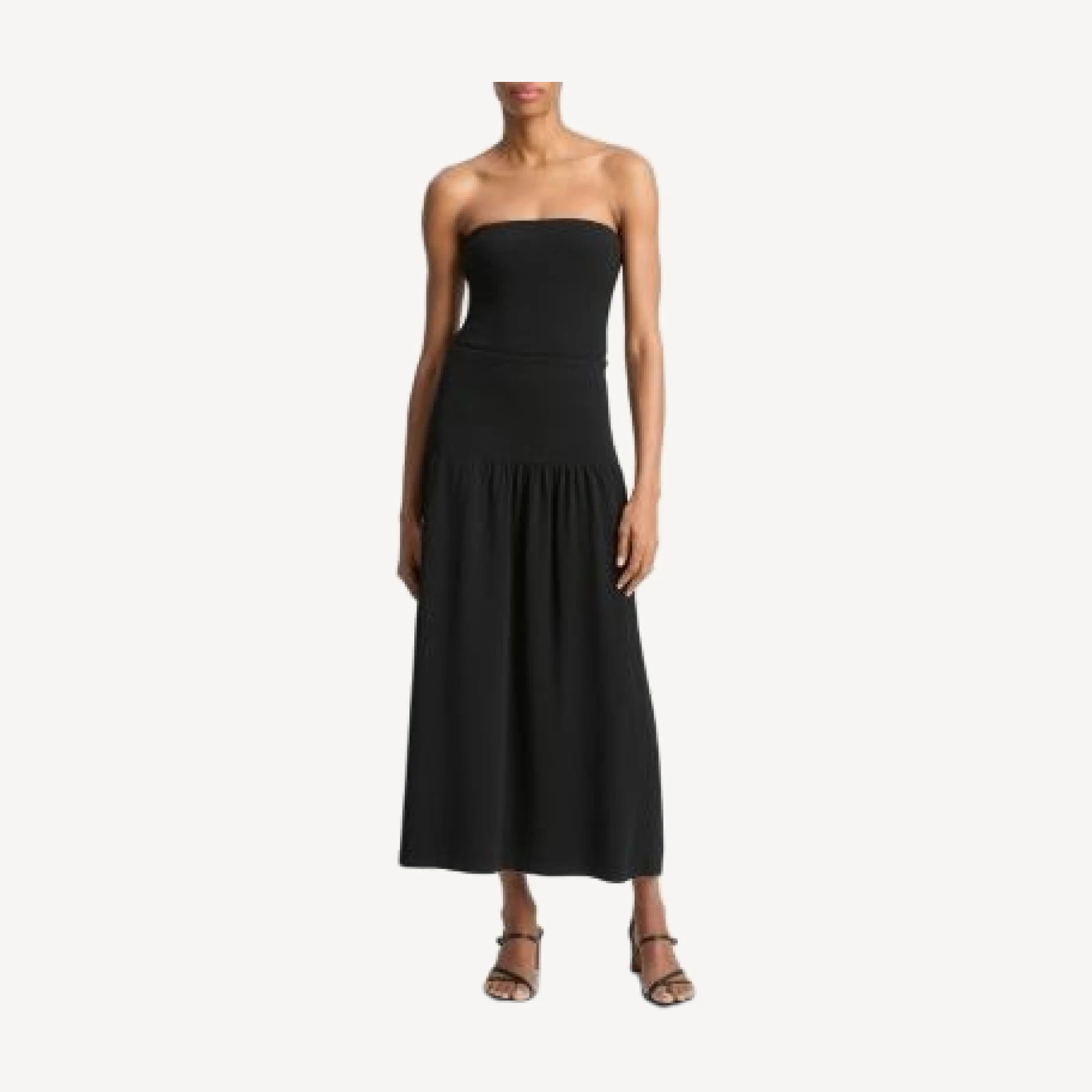 Vince Strapless Compact Drop Waist Dress