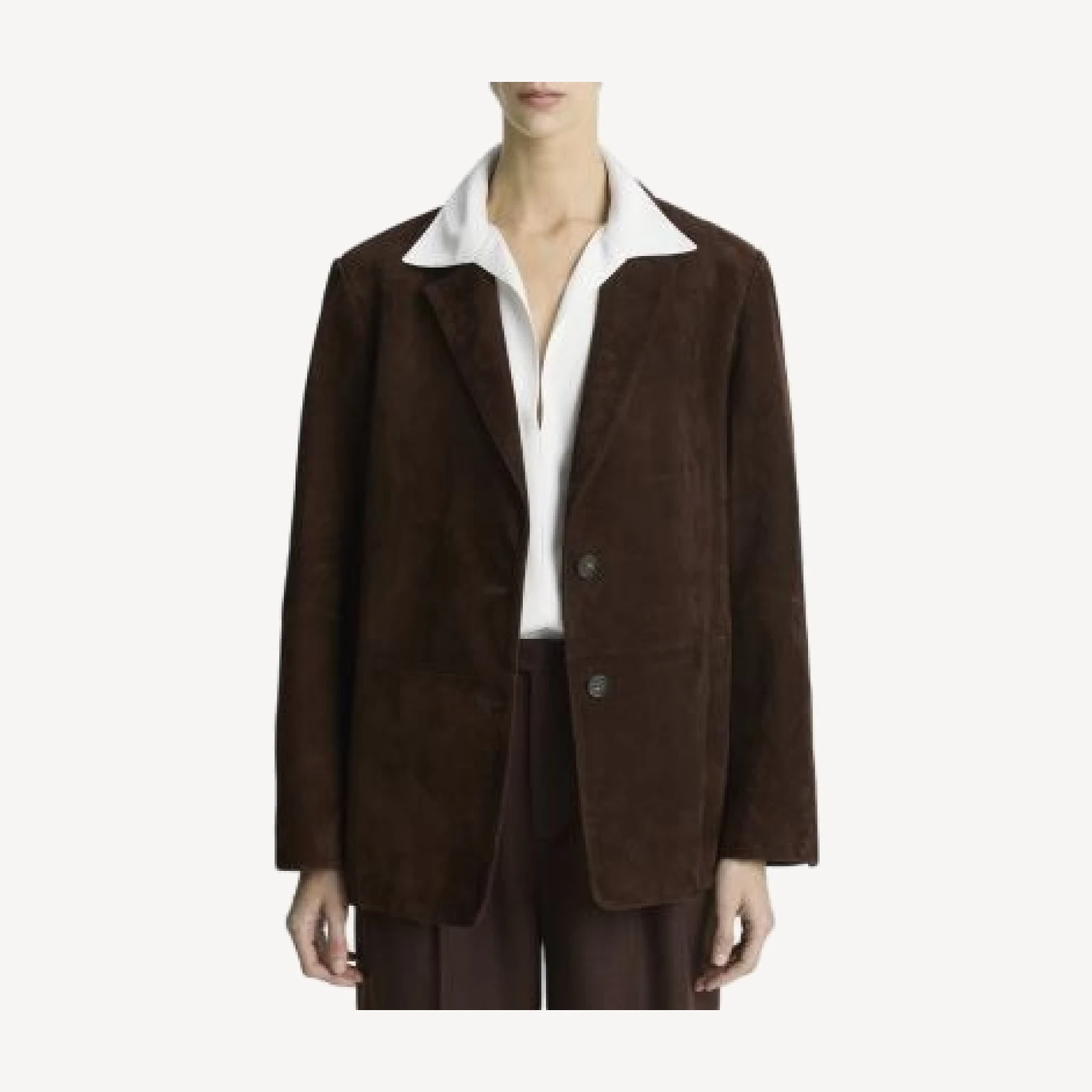 Vince Suede Two Button Blazer
