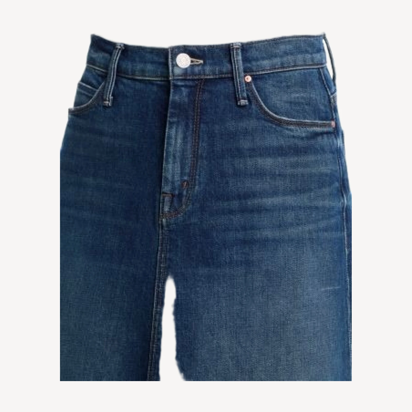 Mother The Circle Denim Midi Skirt in Buckaroo