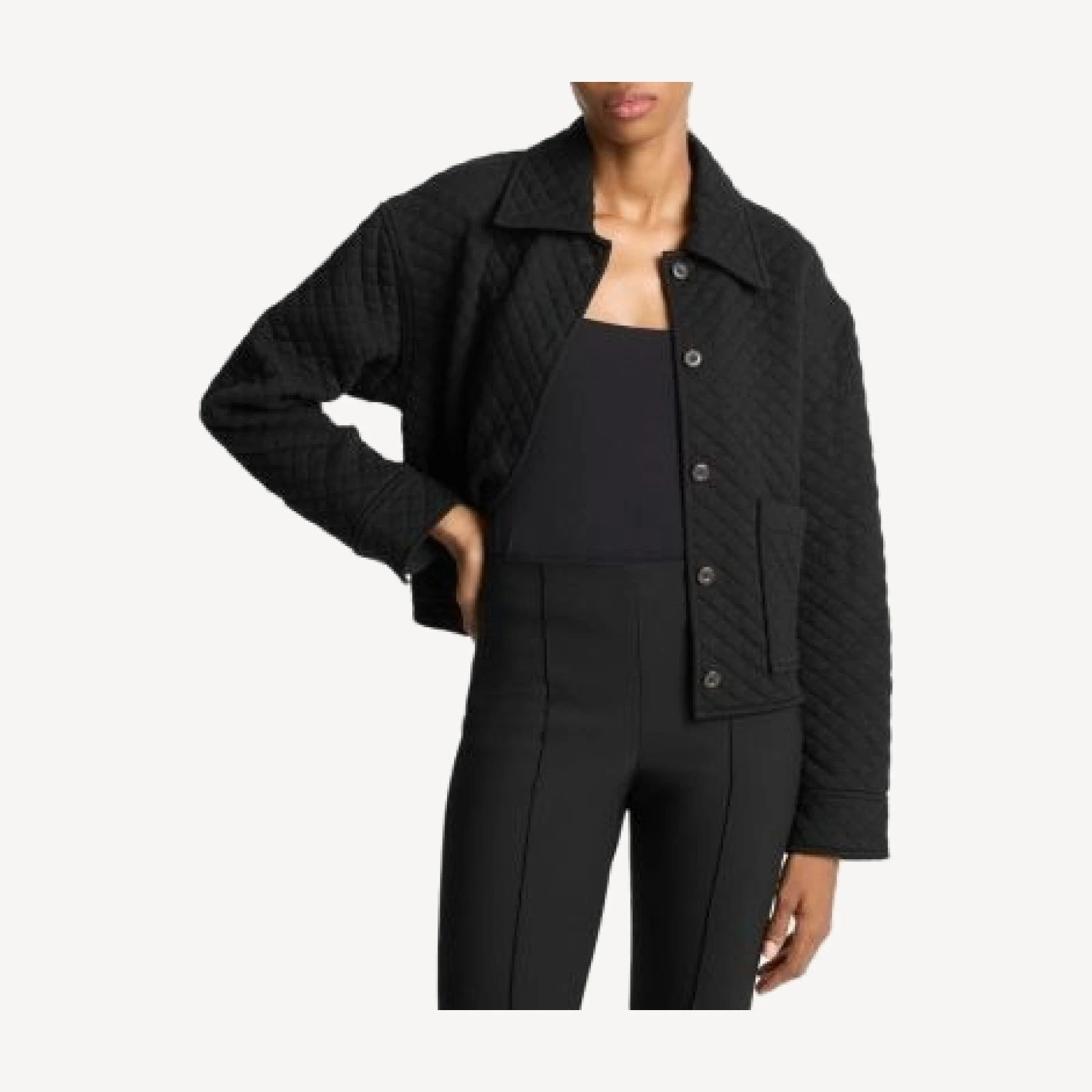 Vince Quilted Collared Jacket