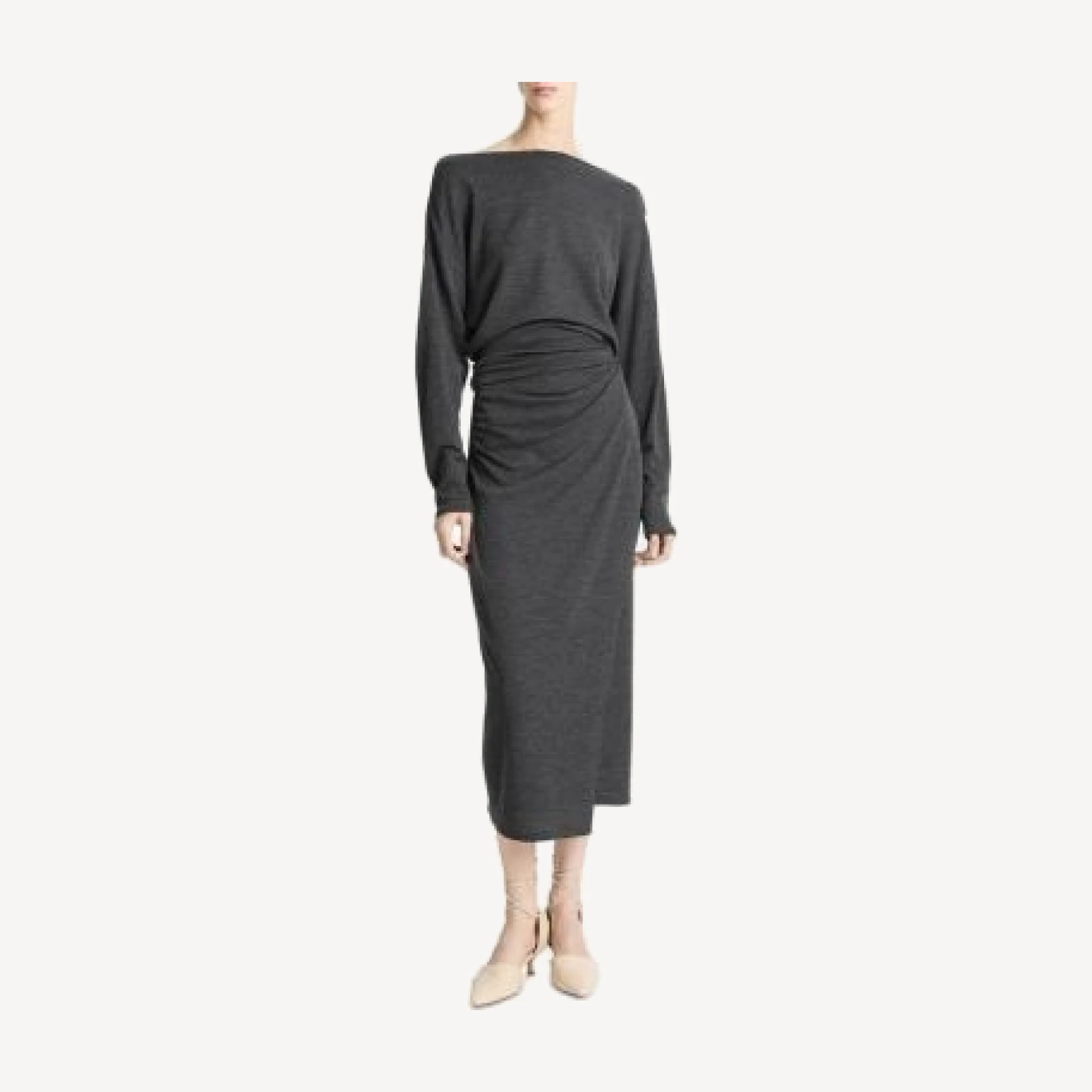 Vince Draped Midi Skirt
