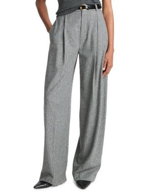 Vince High Waist Checkered Pants