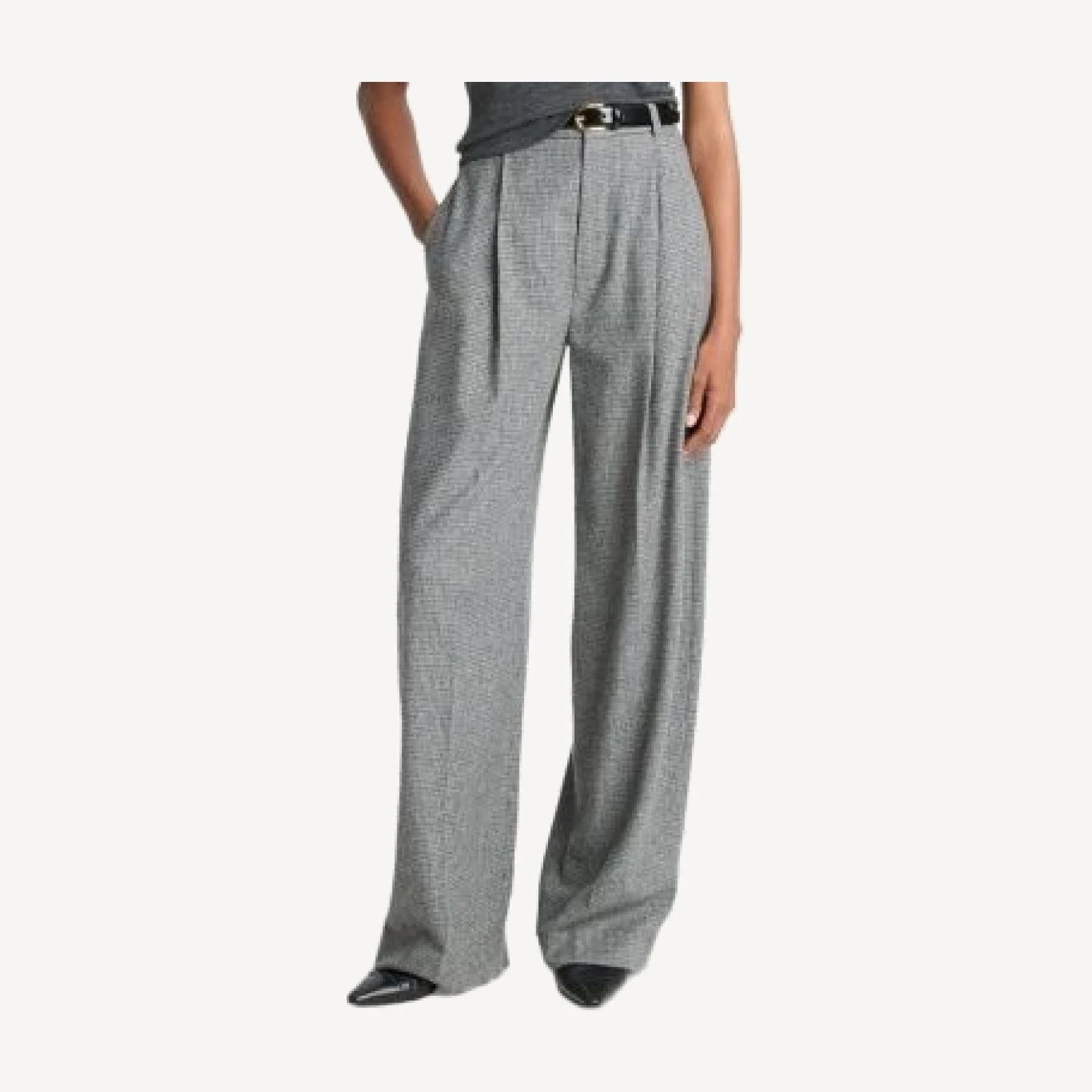 Vince High Waist Checkered Pants