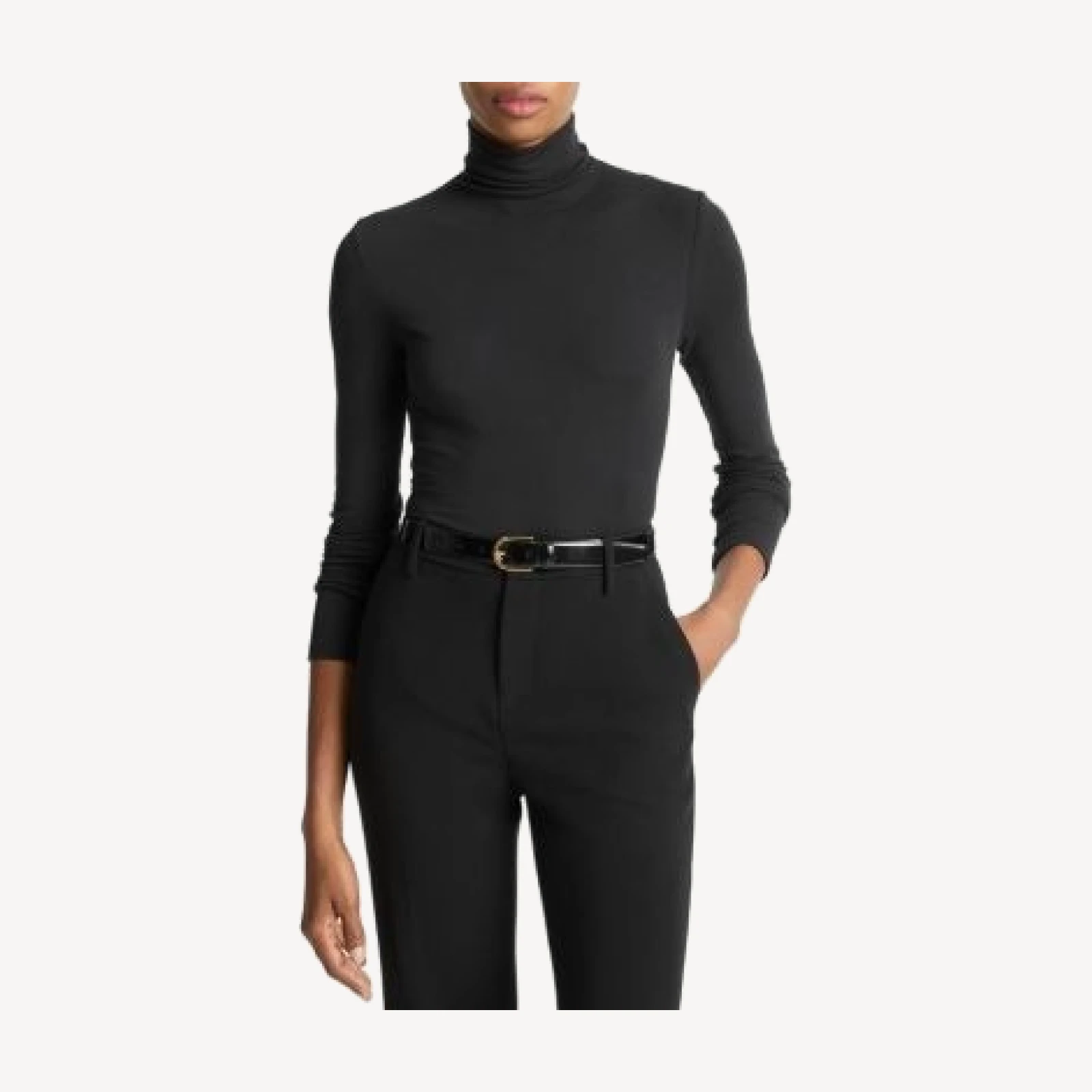 Vince Essential Long Sleeved Turtleneck Top