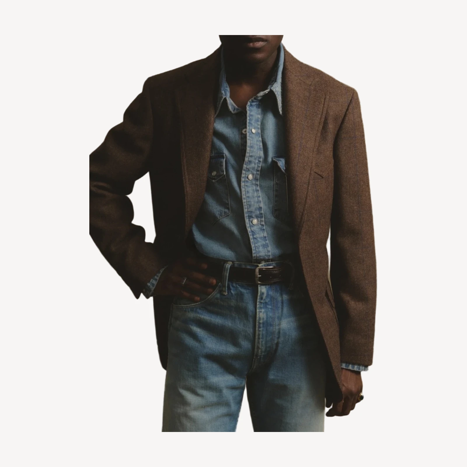 Badlands Windowpane Playboy Western Jacket