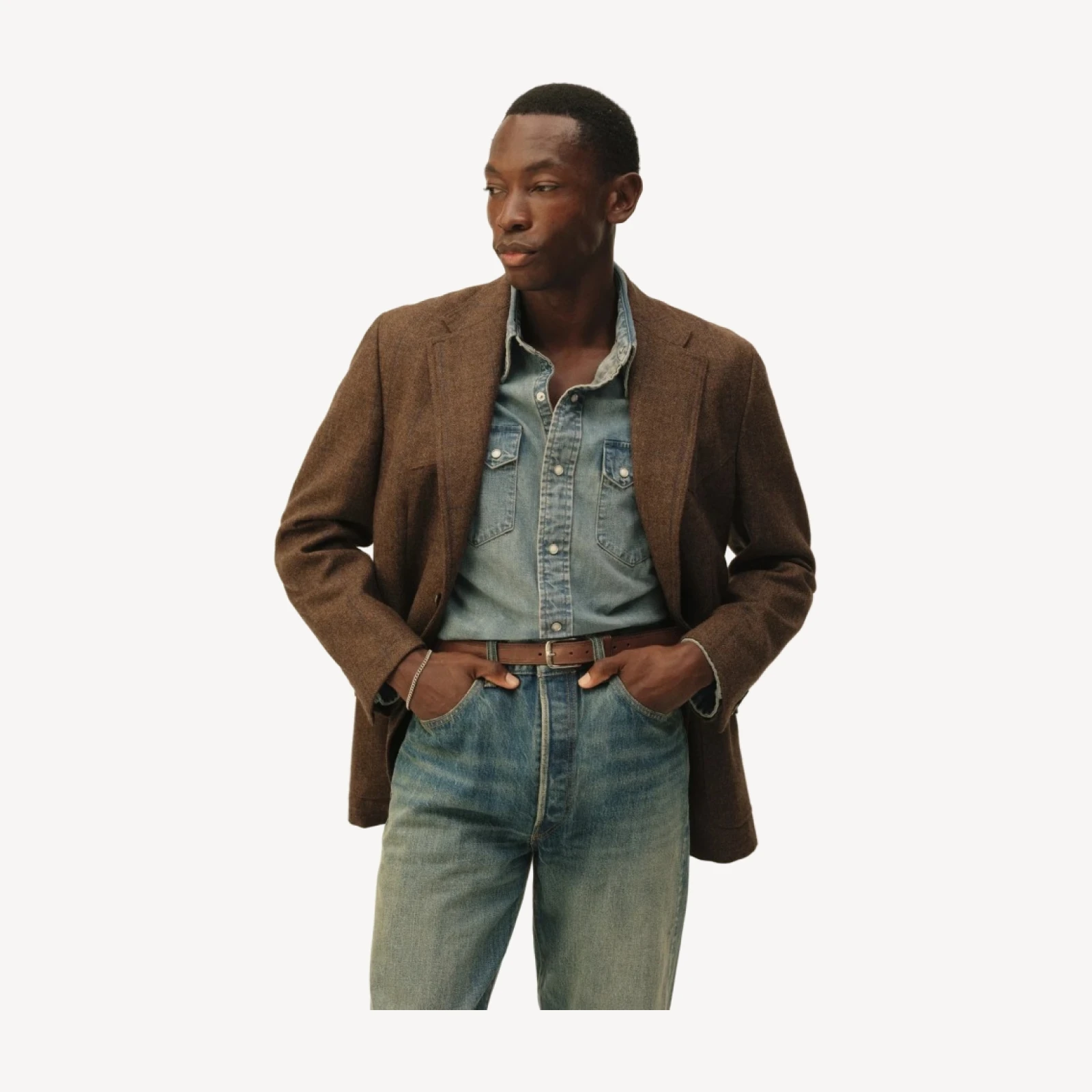 Badlands Windowpane Playboy Western Jacket
