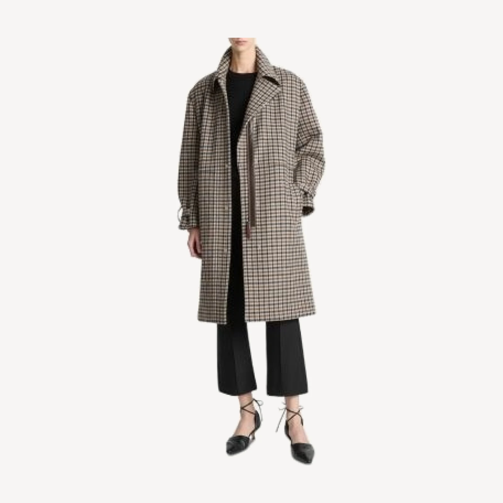 Vince Plaid Car Coat