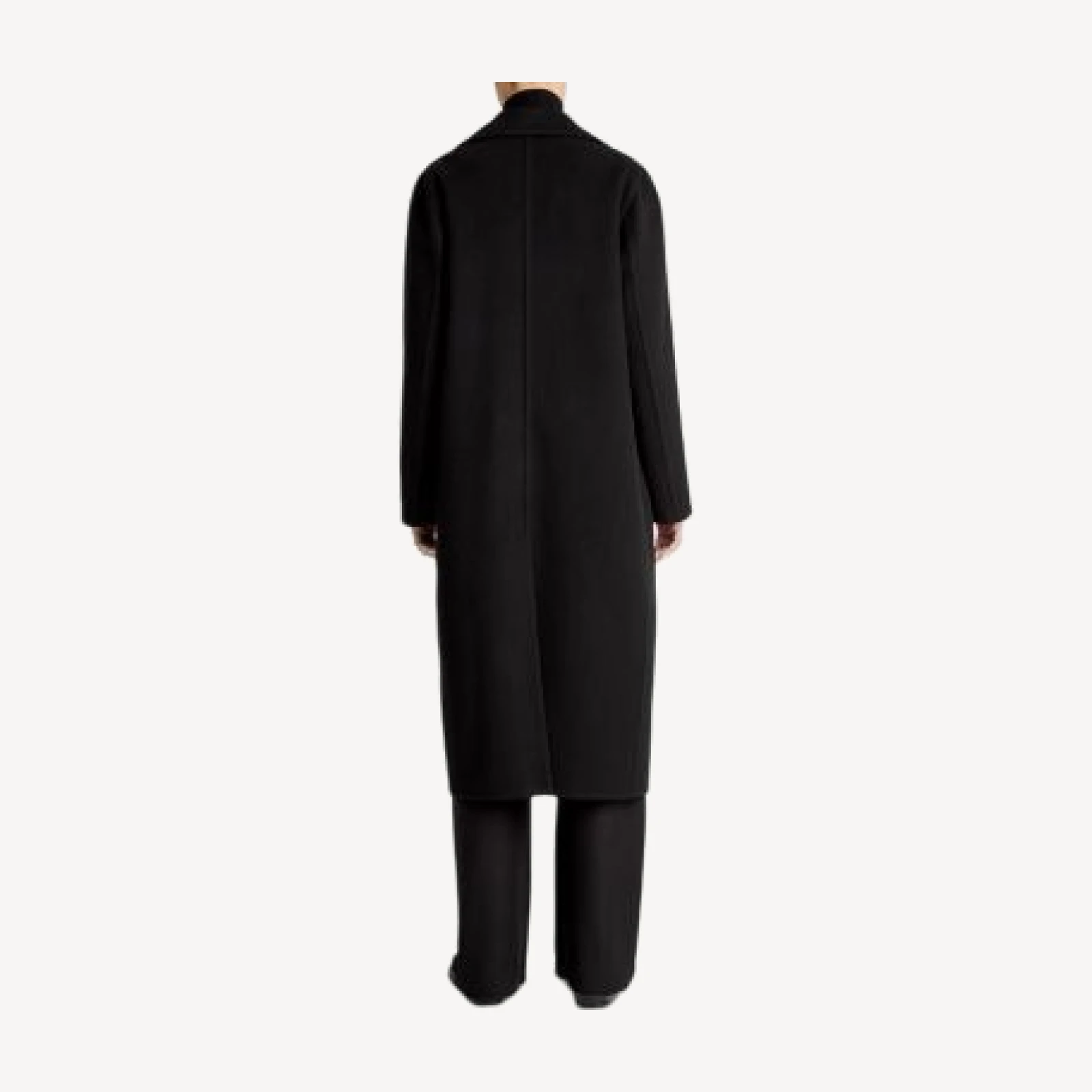 Vince Double Breasted Long Wool-Blend Coat
