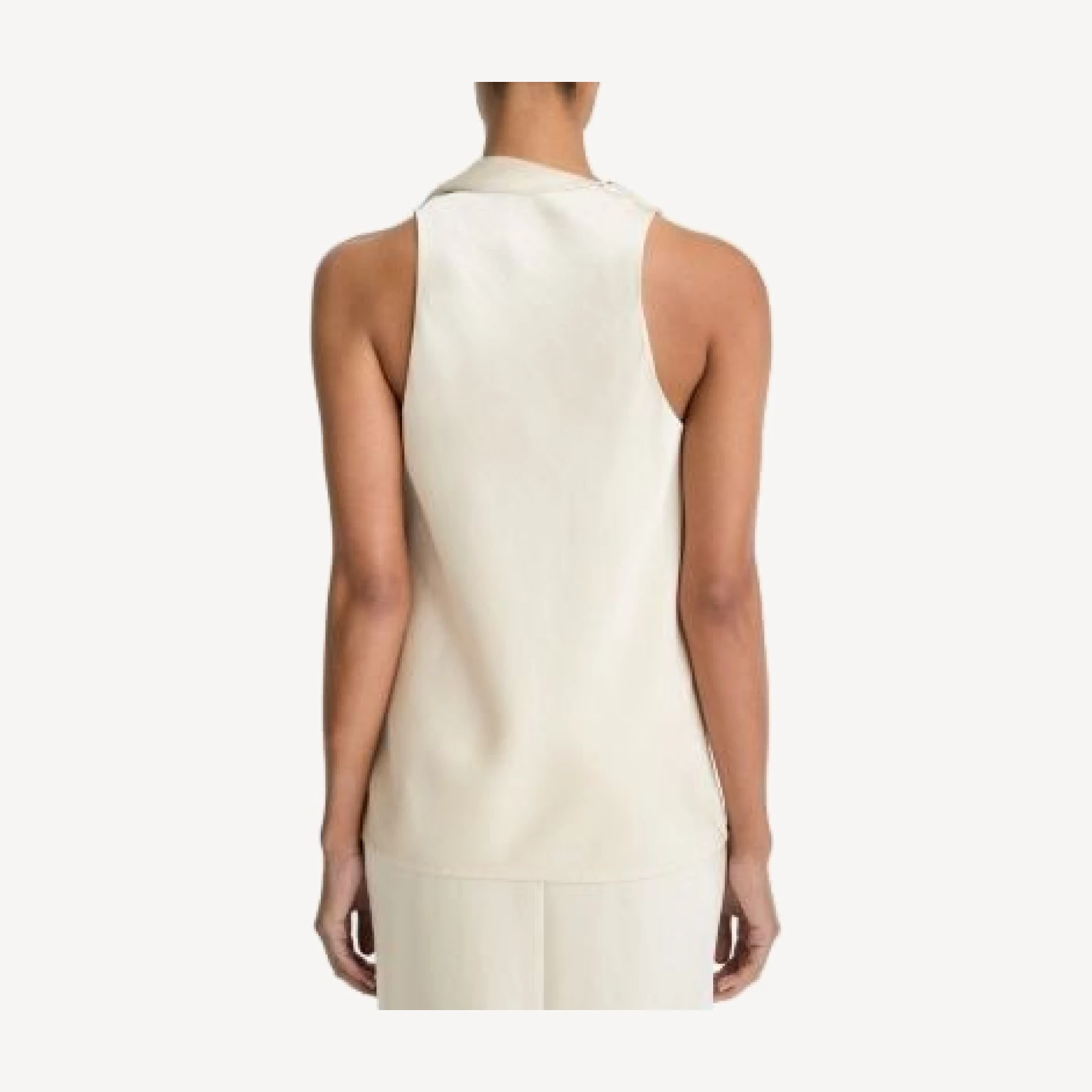 Vince Fluid Satin Scarf Top