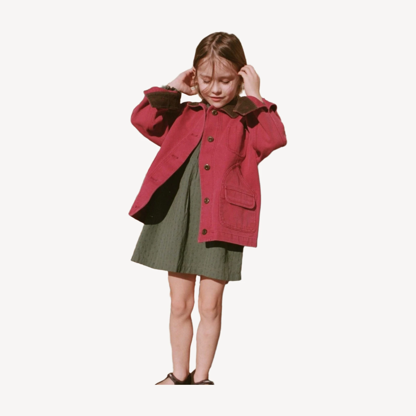LITTLE PASCUAL JACKET -- WASHED CRIMSON