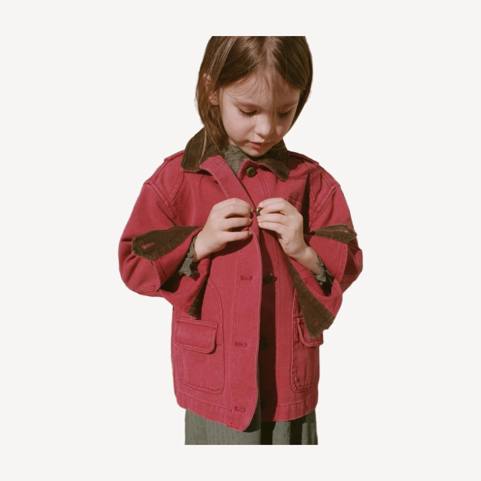 LITTLE PASCUAL JACKET -- WASHED CRIMSON