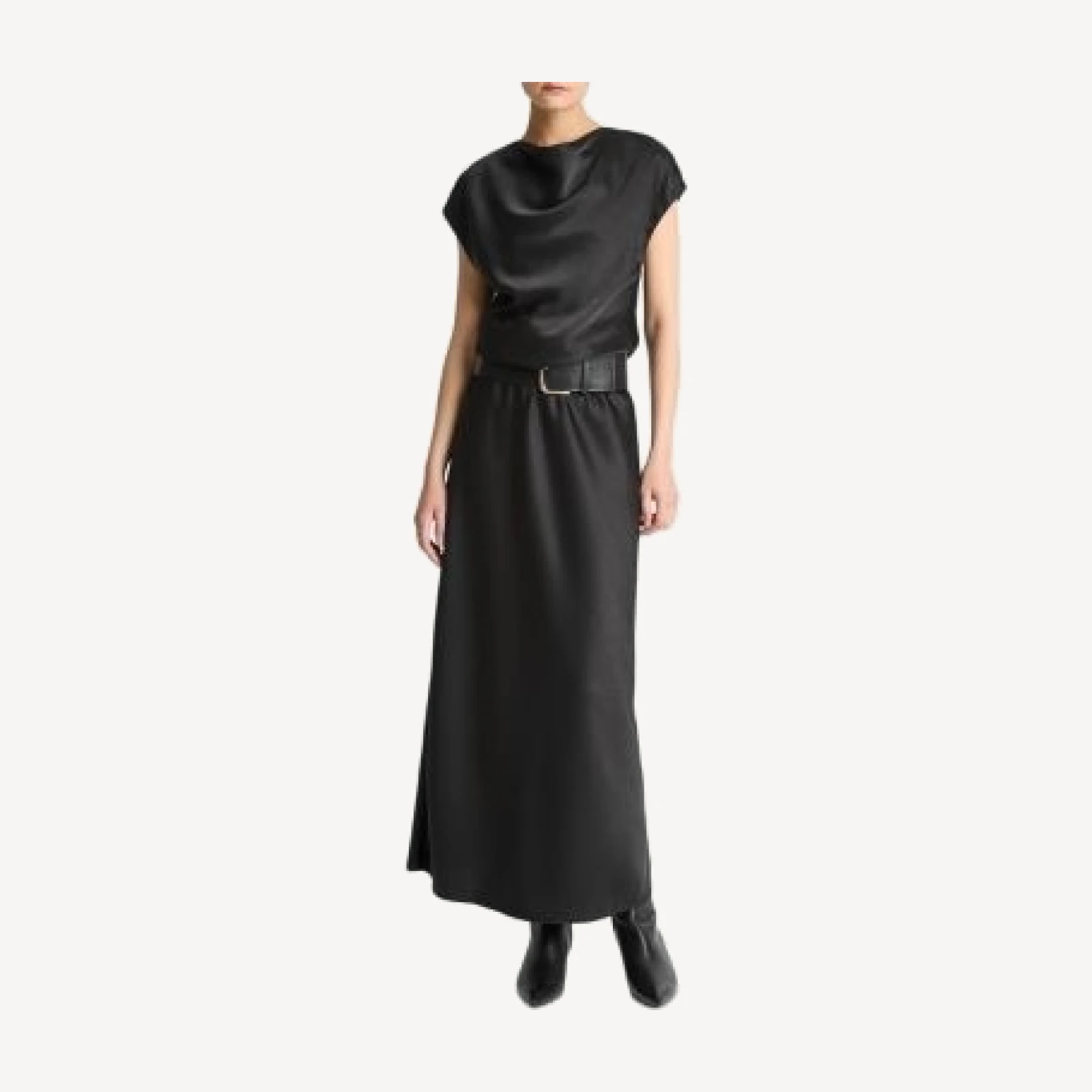 Vince Draped Cap Sleeve Maxi Dress