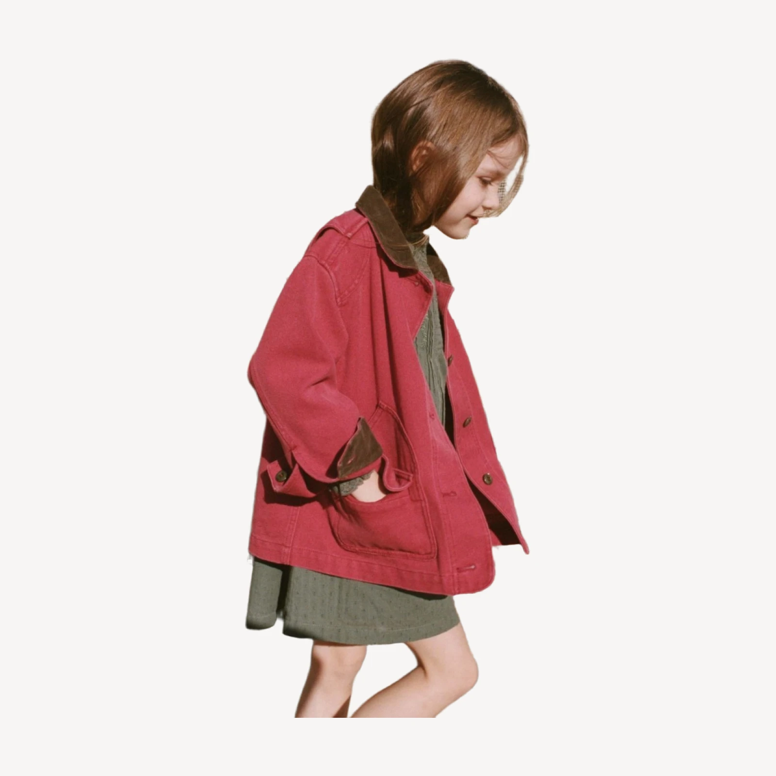 LITTLE PASCUAL JACKET -- WASHED CRIMSON