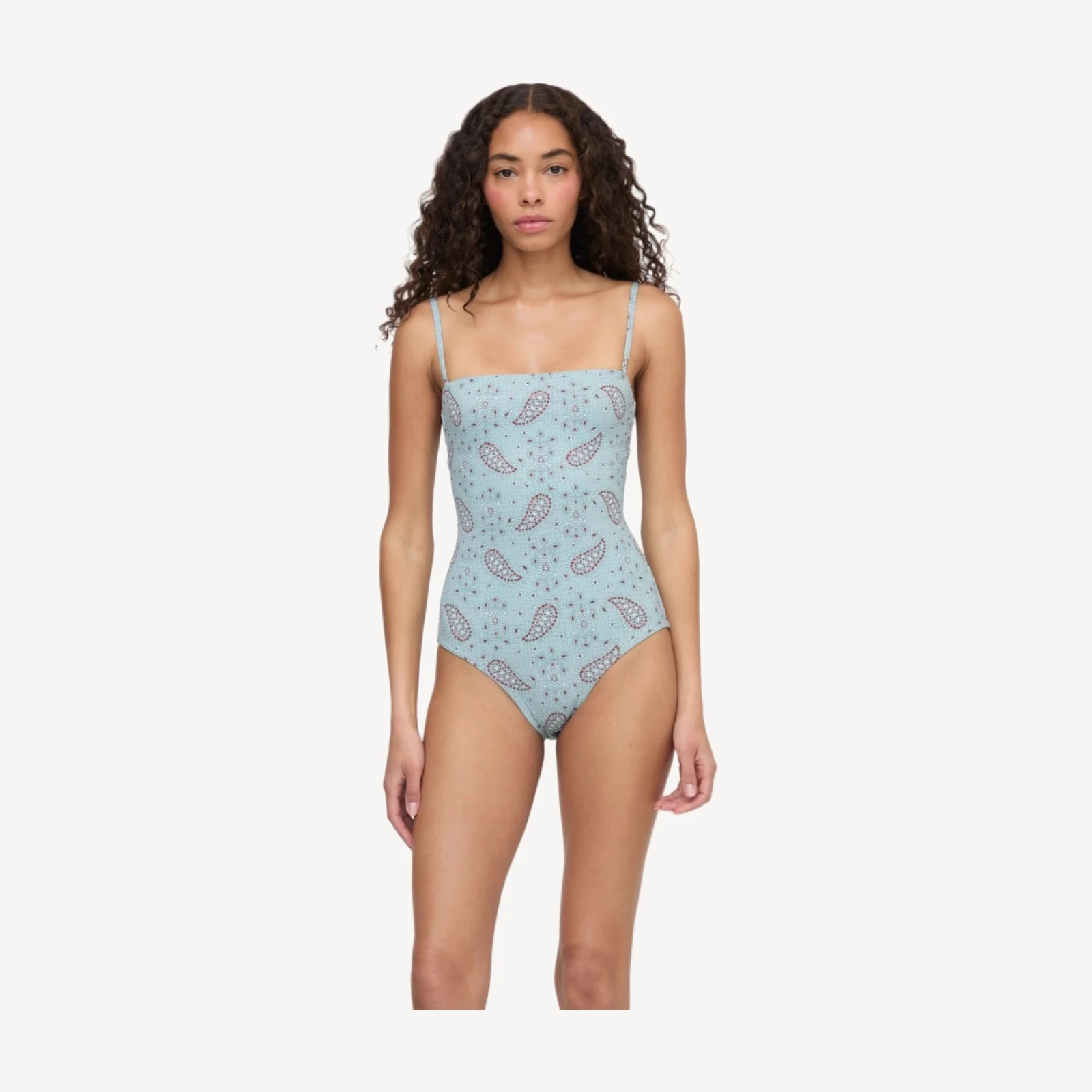 The Giana One Piece - Dusty Blue Gemstone Mosaic Scarf