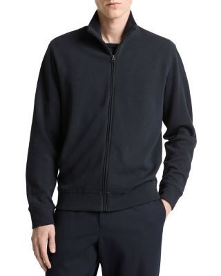 Vince Pique Full Zip Sweatshirt