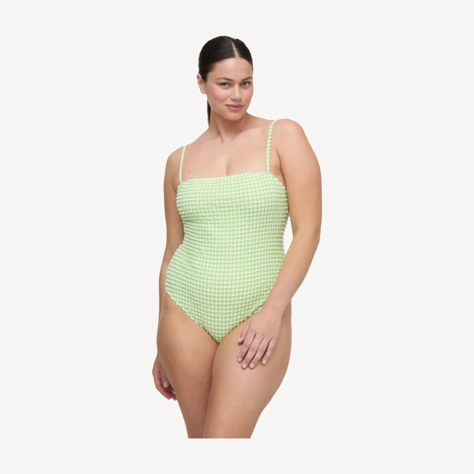 The Giana One Piece - Lime Gingham