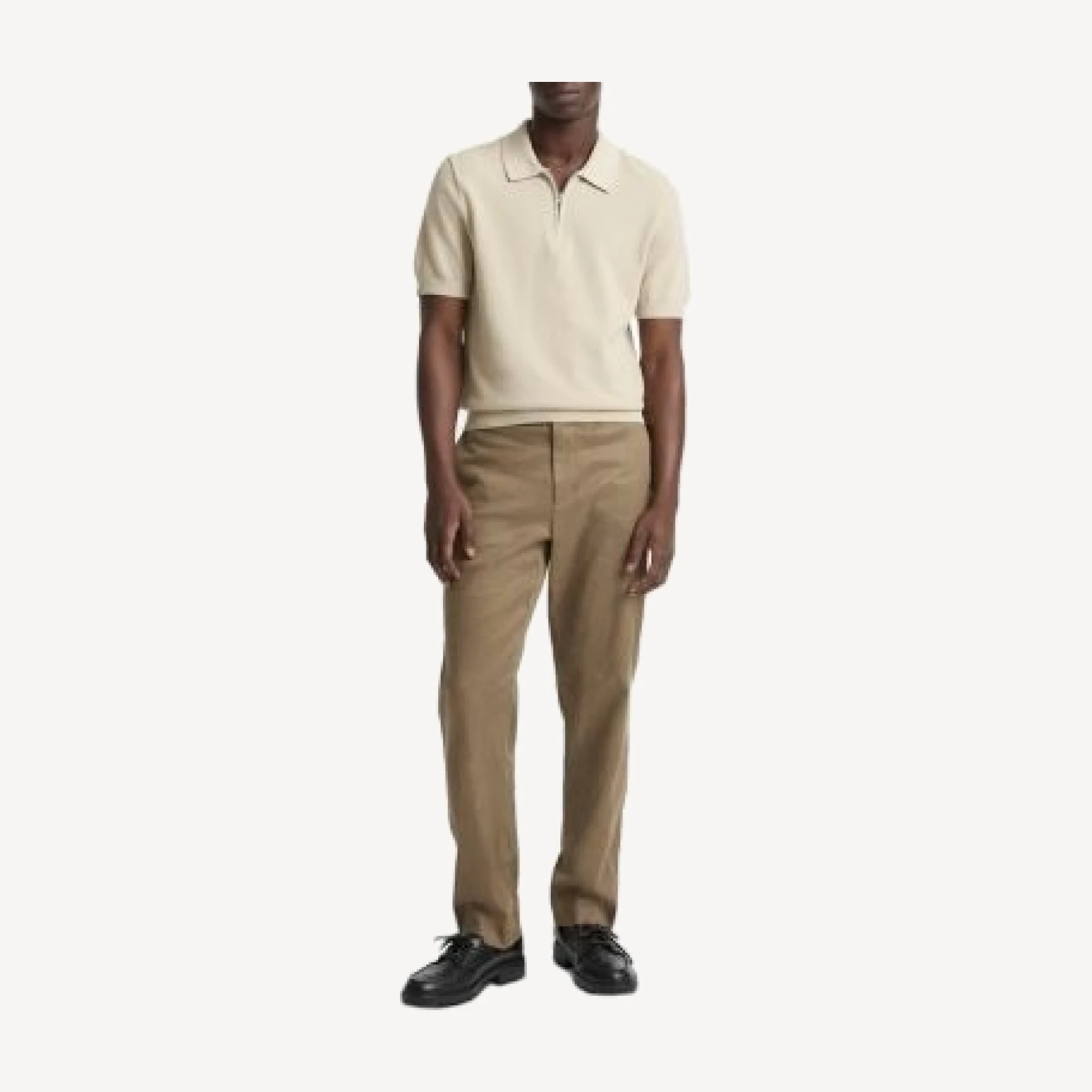 Vince Pique Zip Polo