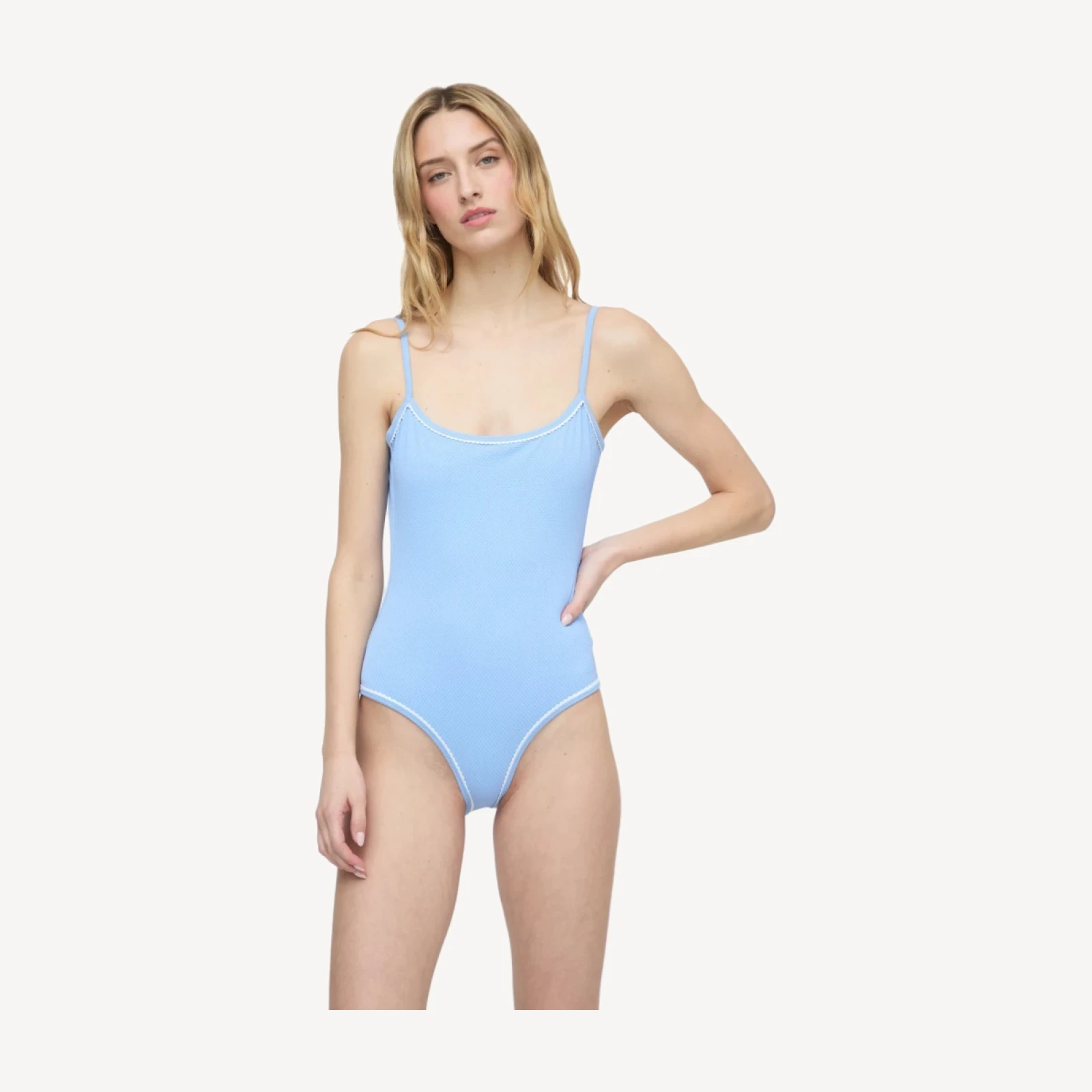 The Emerson One Piece - Hydrangea Blue