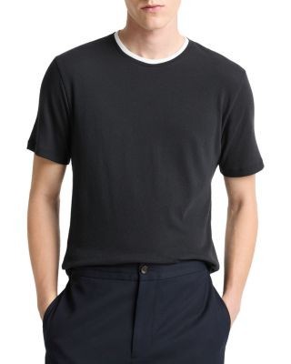 Vince Loose Knit Double Collar T-Shirt