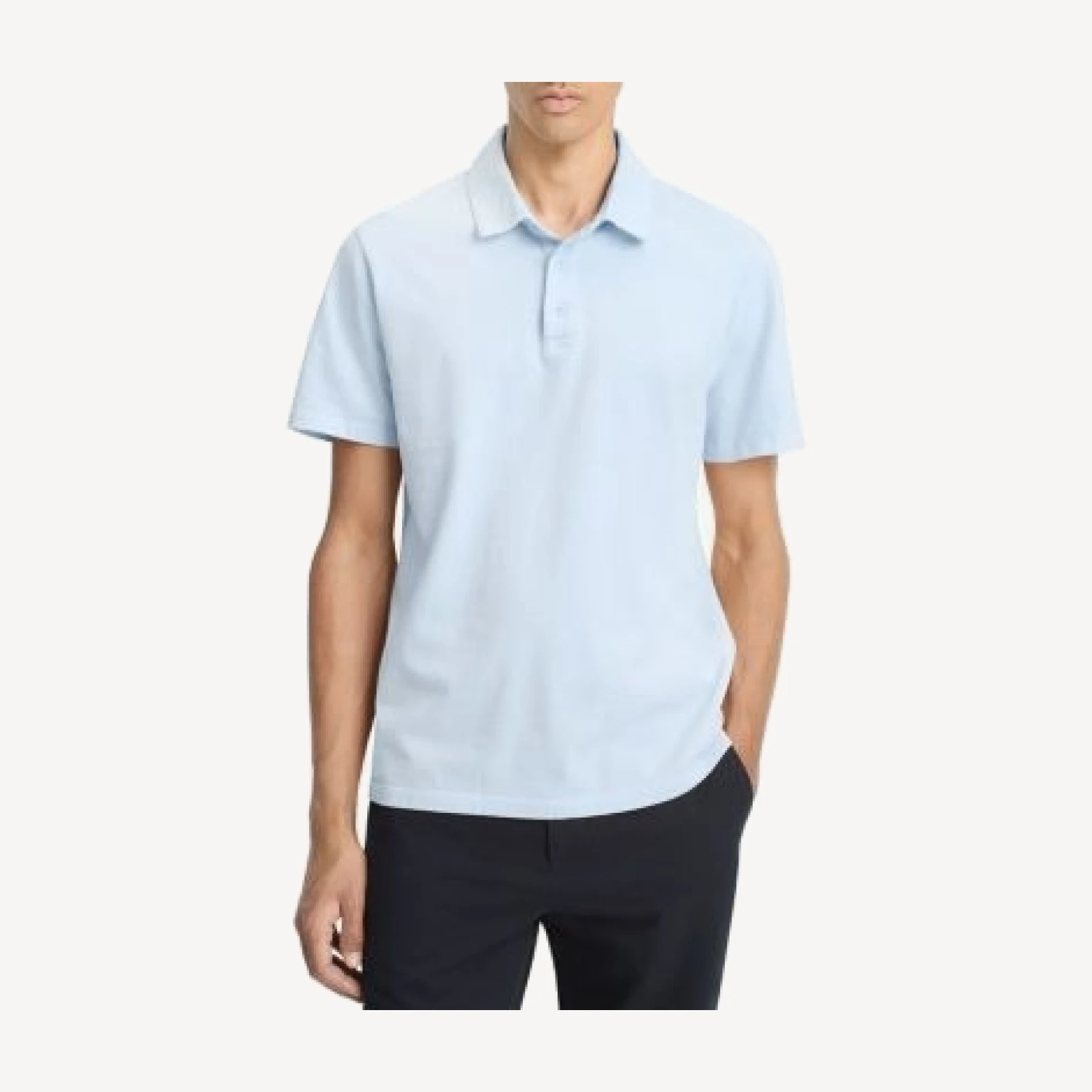 Vince Cotton Knit Polo Shirt