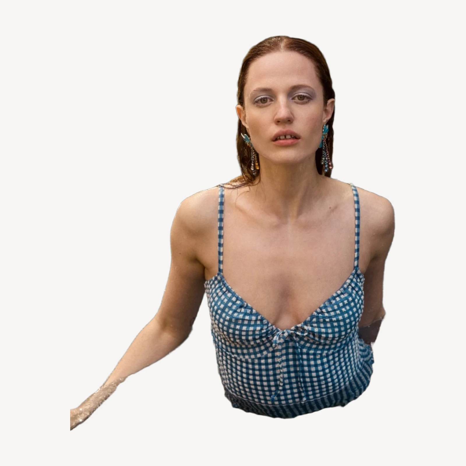 The Cari One Piece - Lagoon Gingham